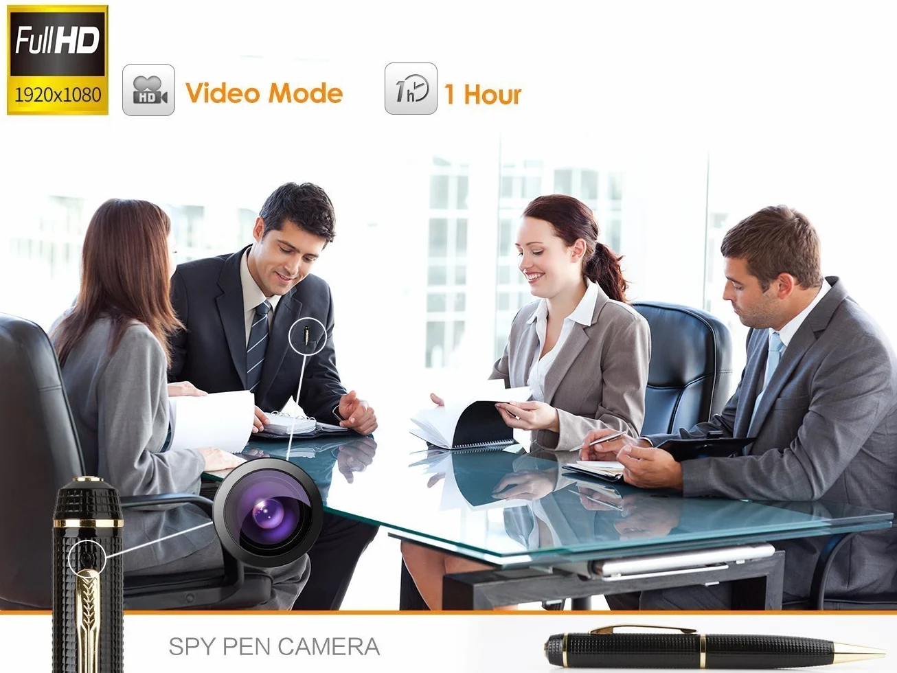 Ukryta kamera szpiegowska Mini DV - kamera USB Full HD Przenośny długopis Rozdzielczość wideo 1080P Wielofunkcyjny rejestrator zdjęć Robienie zdjęć w celach biznesowych