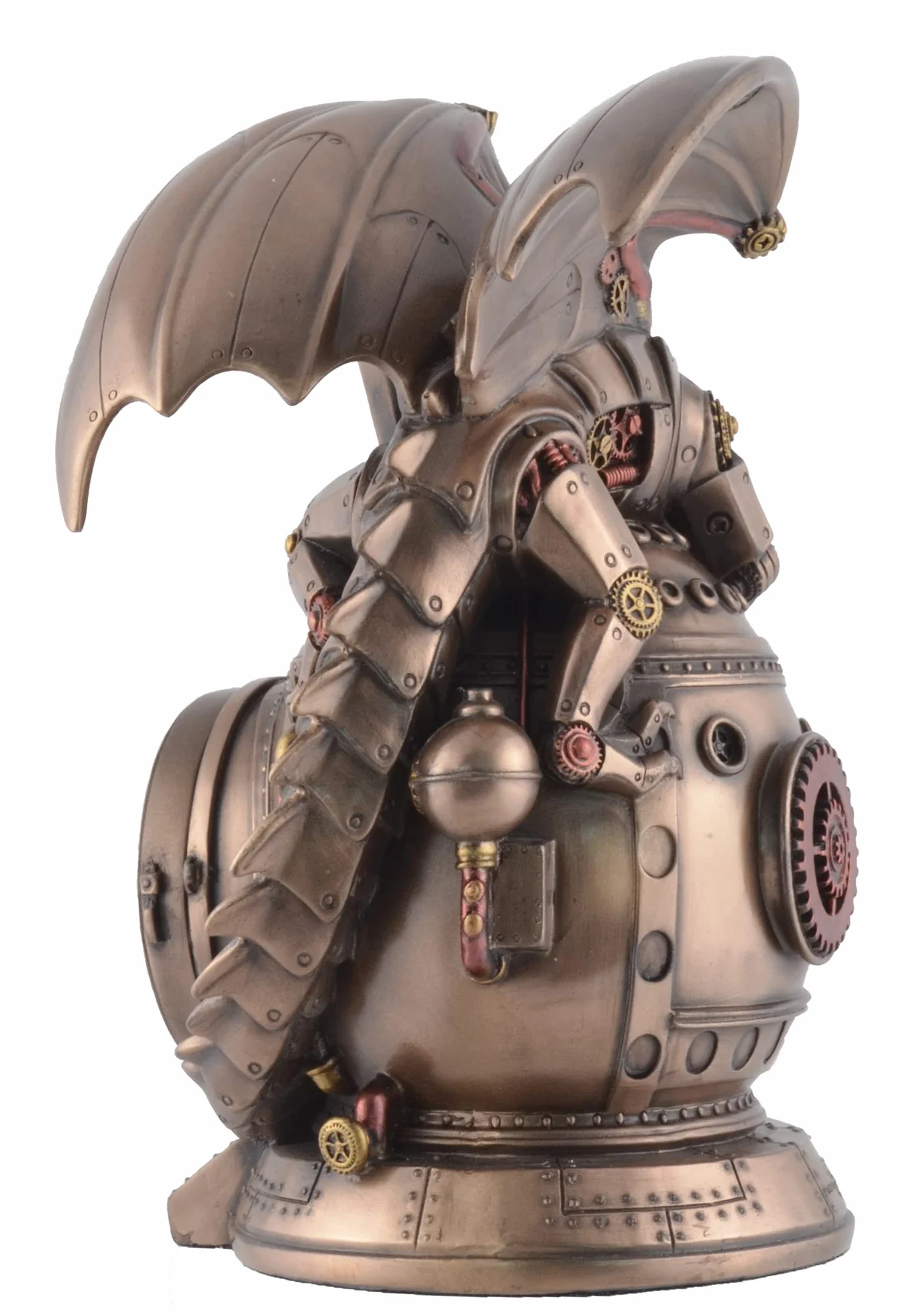 VOGLER Veronese Horloge sur pied Steampunk Dragon Steampunk bronzée