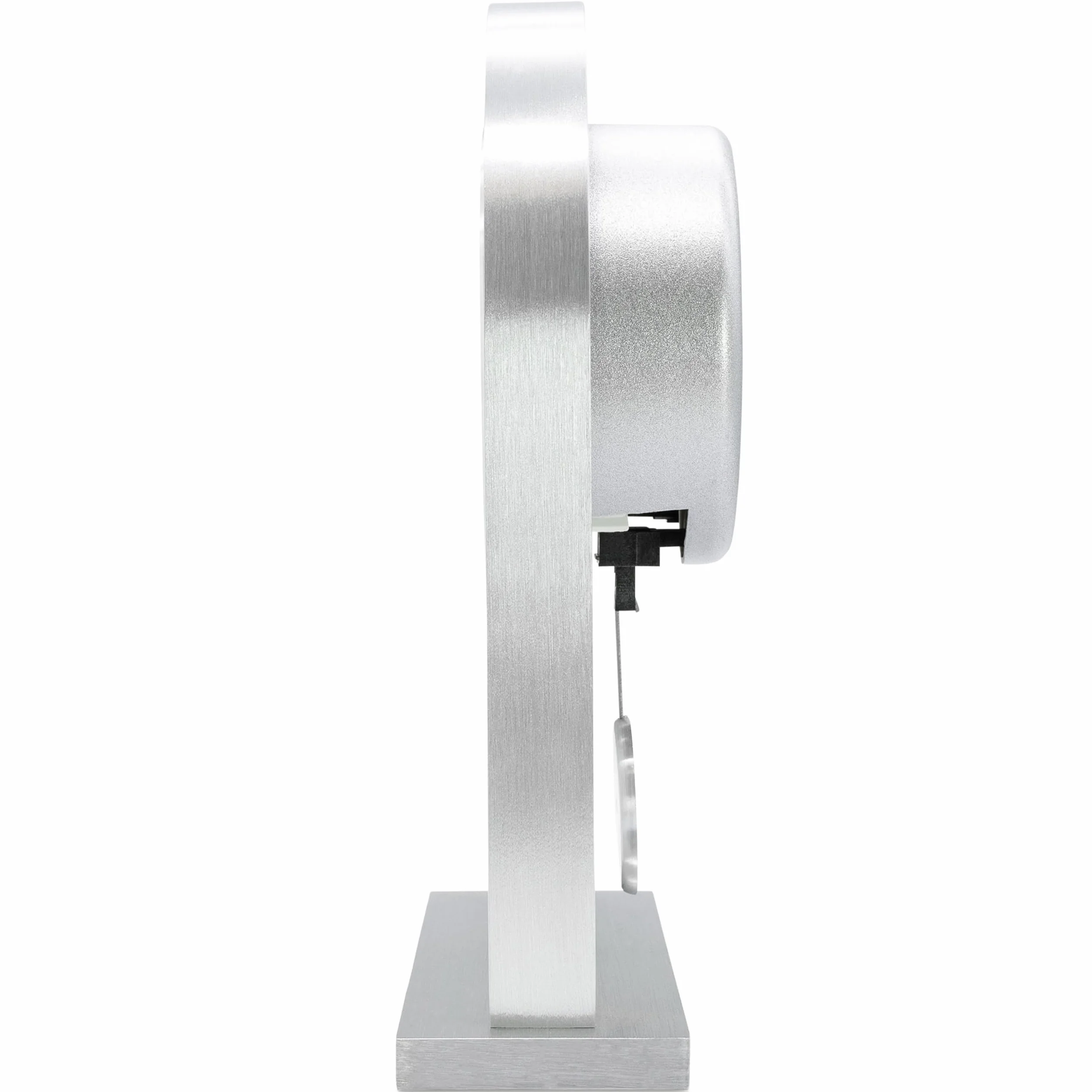 Acctim Pendule de cheminée argentée en Verre 200 x 165 x 50 mm