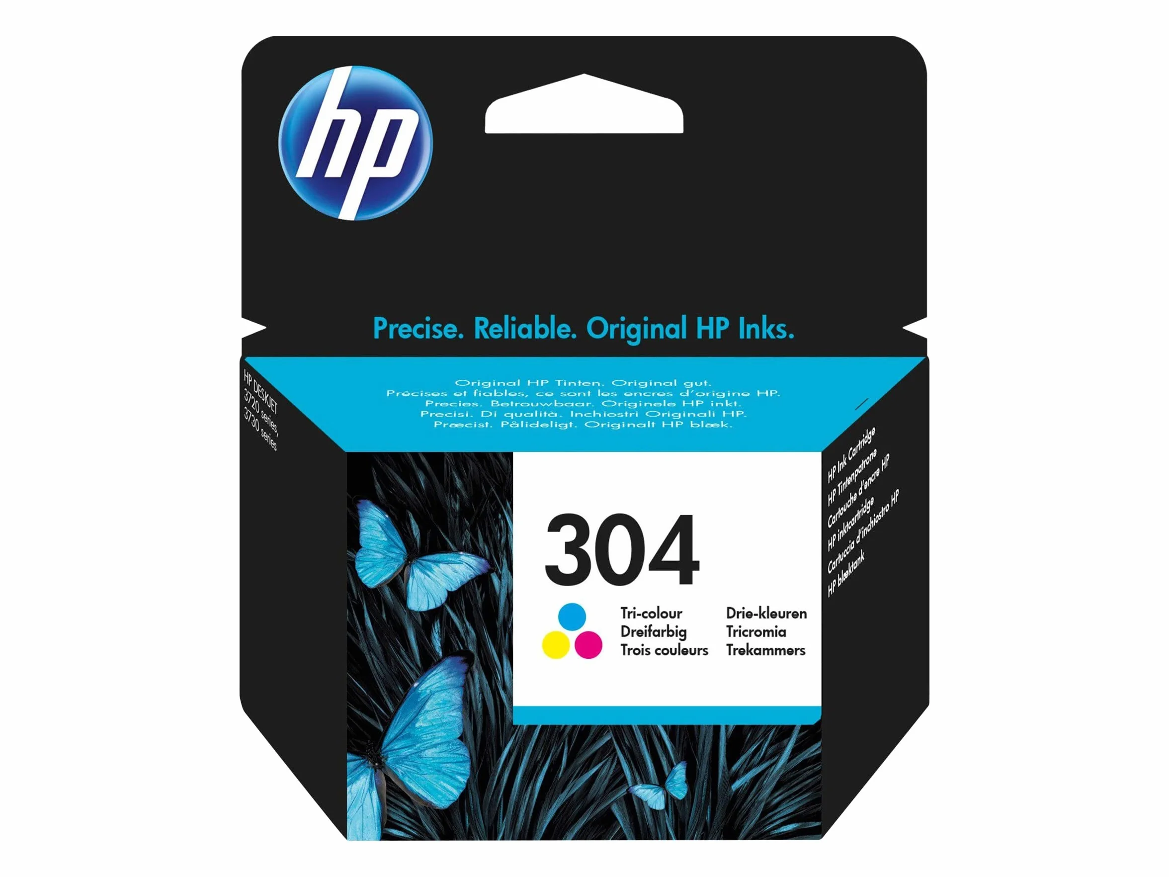 HP 304 Cartouche d'Encre Tri-Colour Authentique N9K05AE