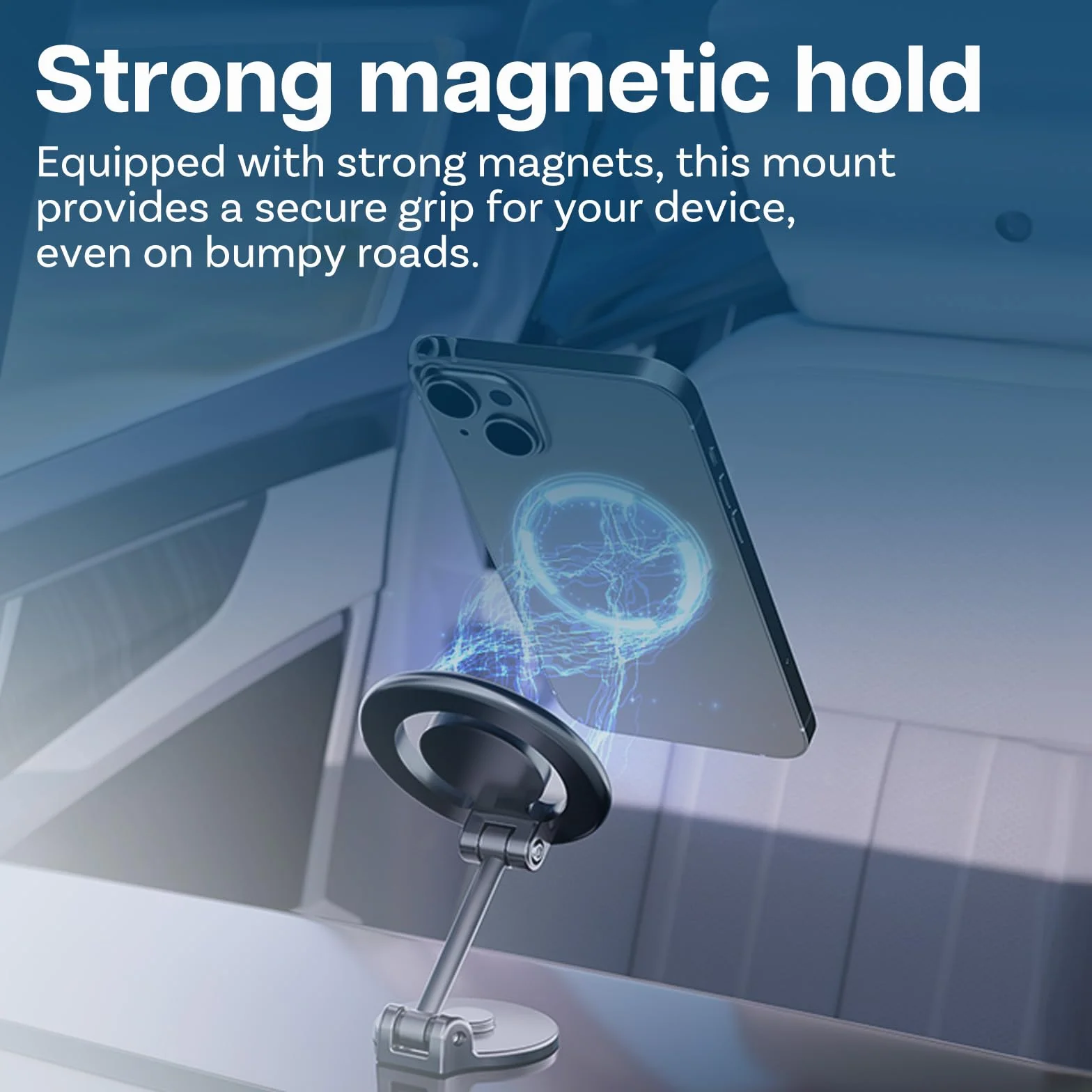 Uchwyt Samochodowy na Telefon do MagSafe przez MMOBIEL– Magnetyczny Uchwyt Samochodowy -Obrót 360° Uchwytu do Auta Deskę Rozdzielczą – Składany Uchwytu do Auta do iPhone 16/15/14/13 serii, Samsung