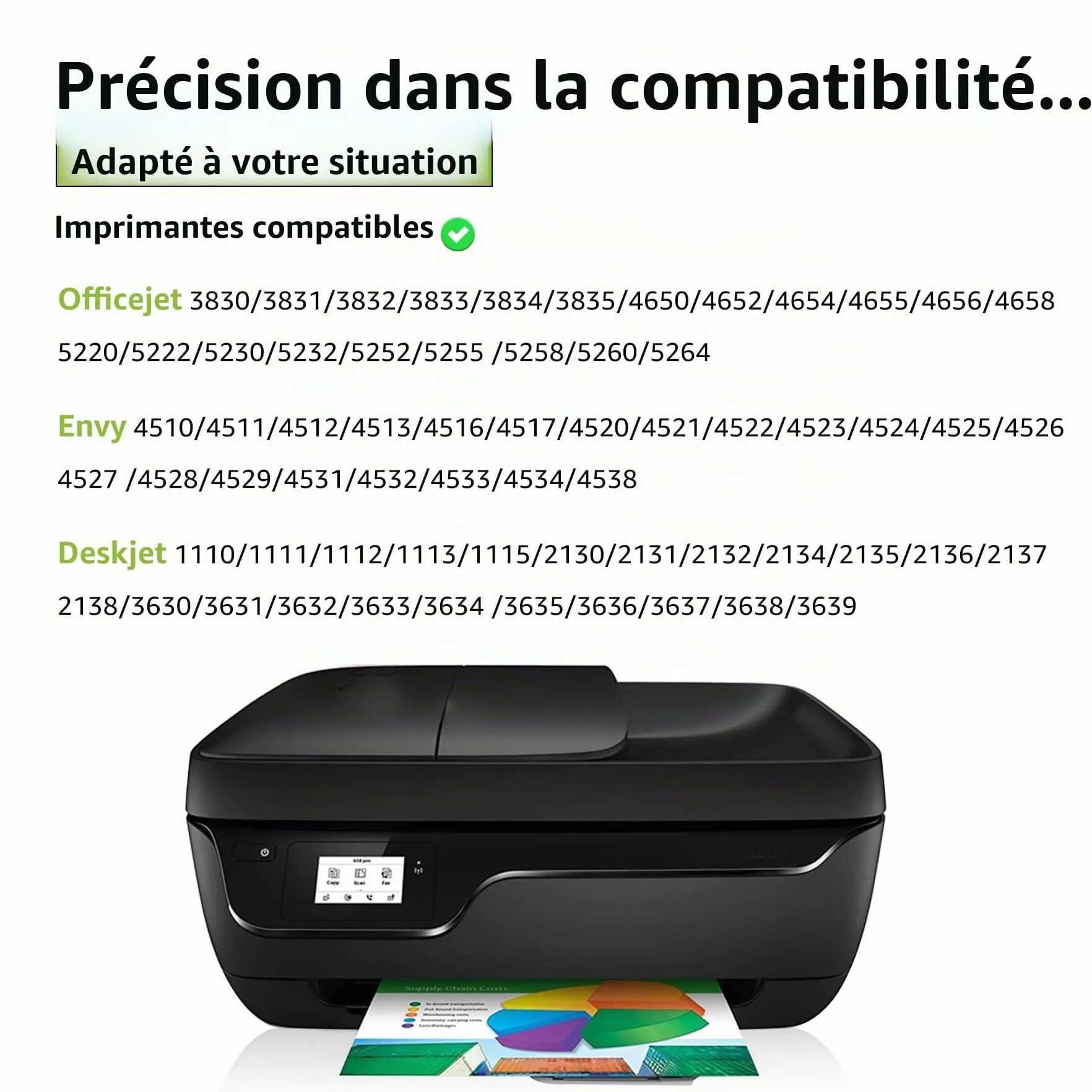 CMYBabee 302XL Cartouches d'encre Remplacement pour HP 302 XL Noir et Couleur pour HP Envy 4520 DeskJet 3630 Officejet 3831