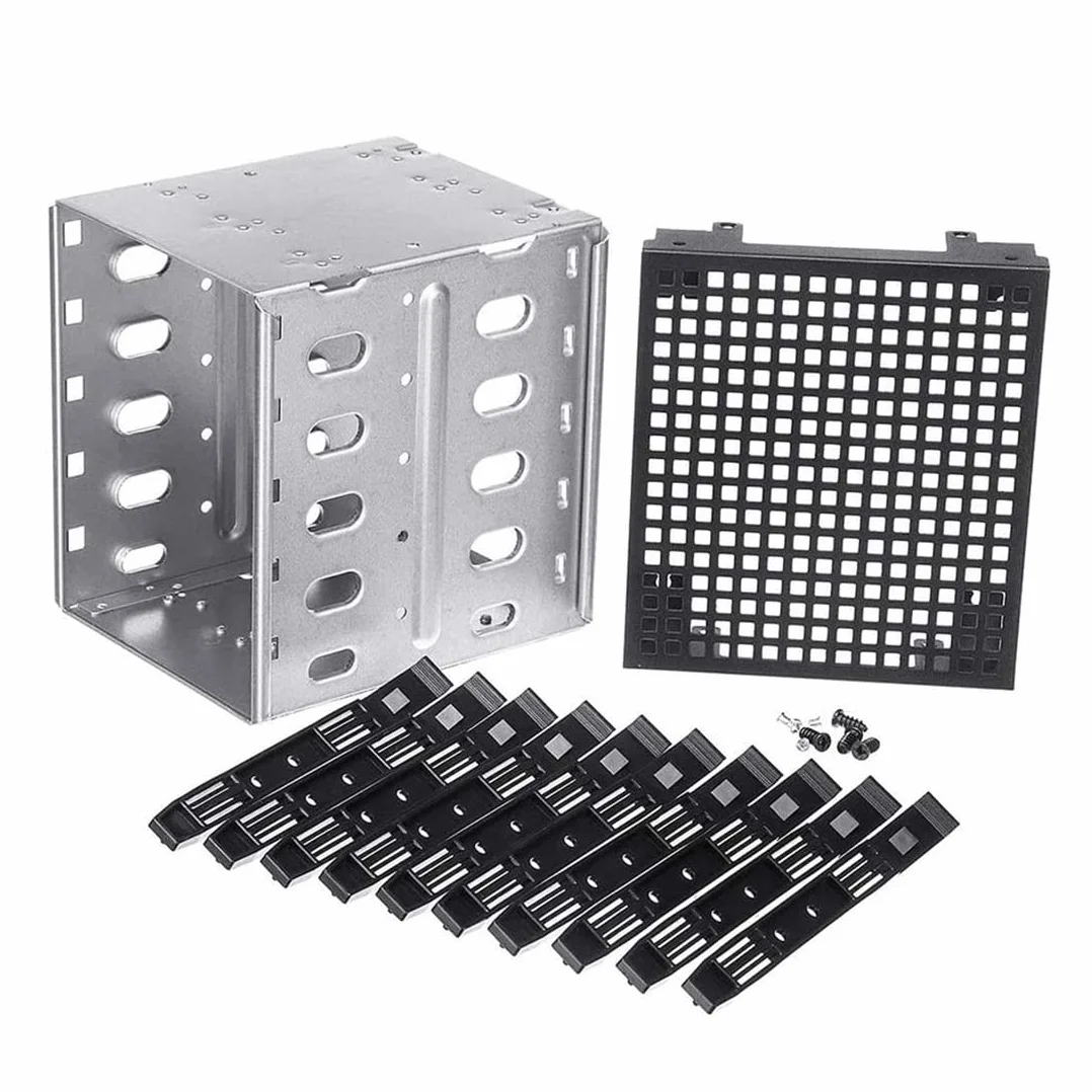 13 cm do 5 x 3,5 SATA HDD Cage Rack obudowa dysku twardego adapter tacy dysku