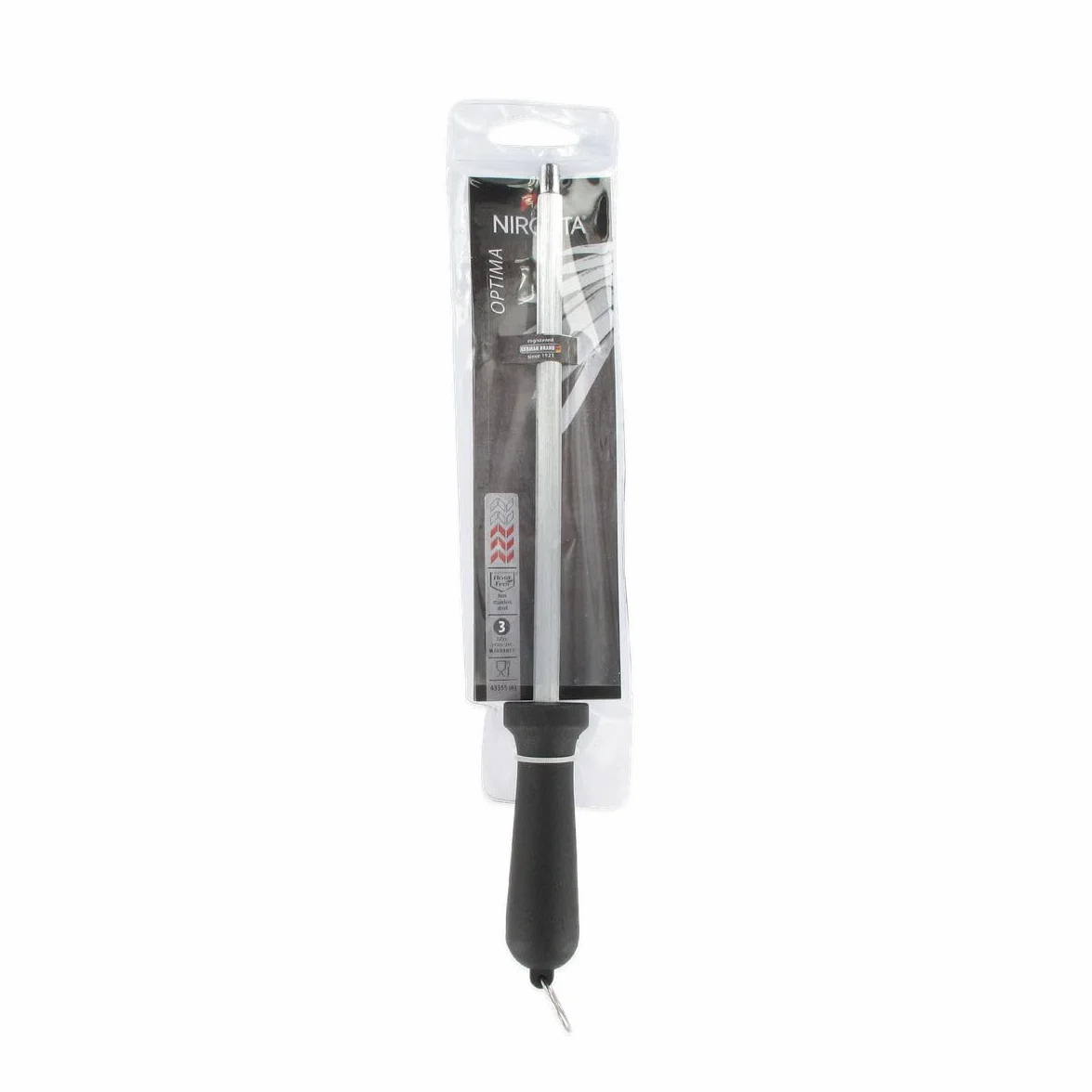 Nirosta 43355 Fusil à aiguiser en acier inoxydable, Aiguiseur à couteaux, 30,5 cm