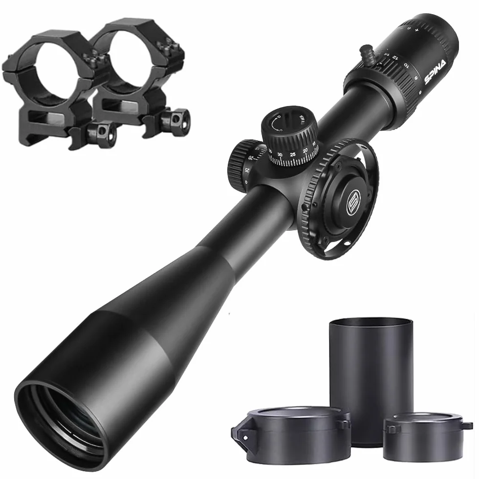 SPINA OPTICS 6-24X50 FFP Pierwszy Focus Plane Telescopic Sight Zakres karabiny MIL Dot Reticle Polowanie Strzelanie karabiny Optical Sight