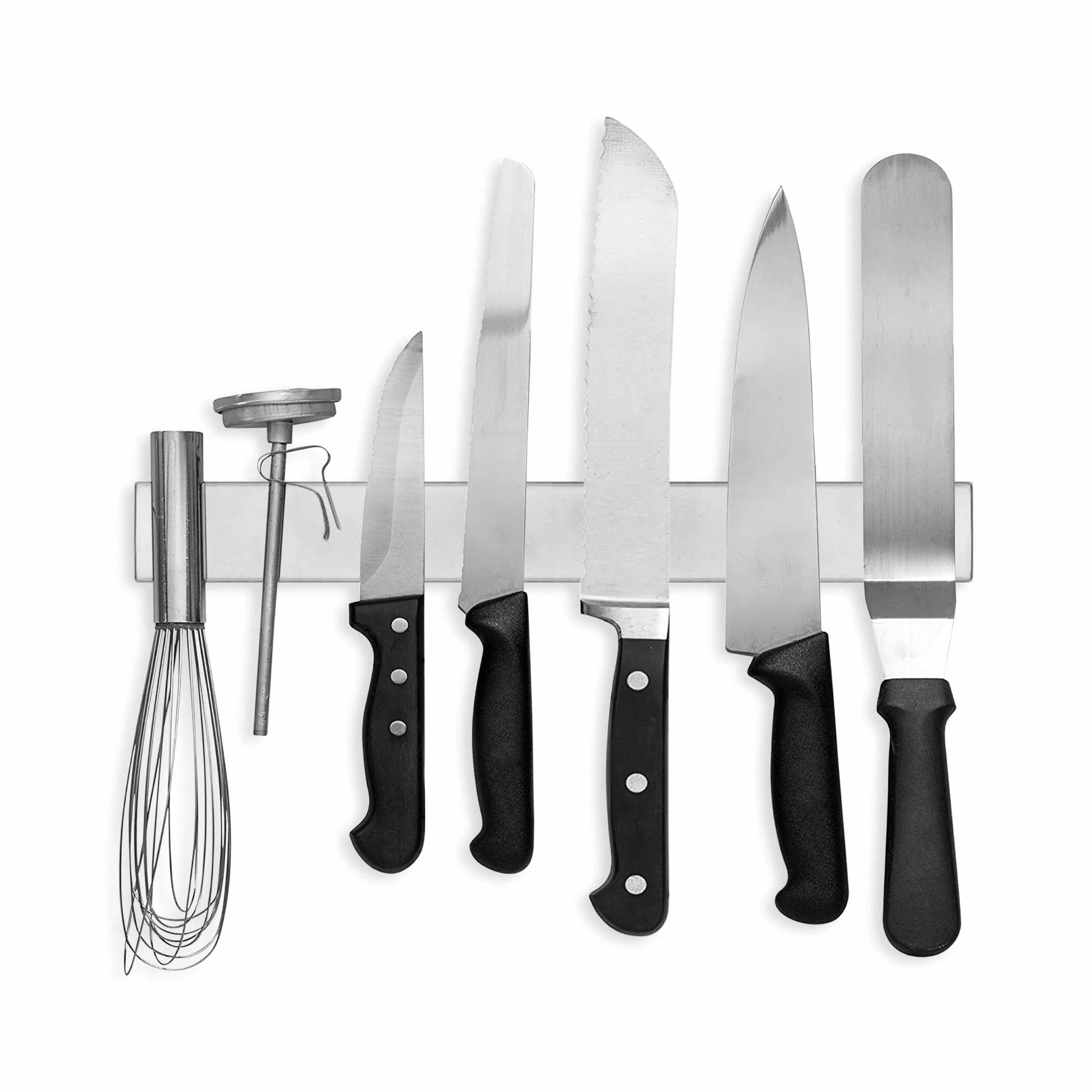 Barre magnétique en acier inoxydable de 35,6 cm - Utilisation comme porte-couteaux, barre à couteaux, porte-ustensiles de cuisine et porte-outils