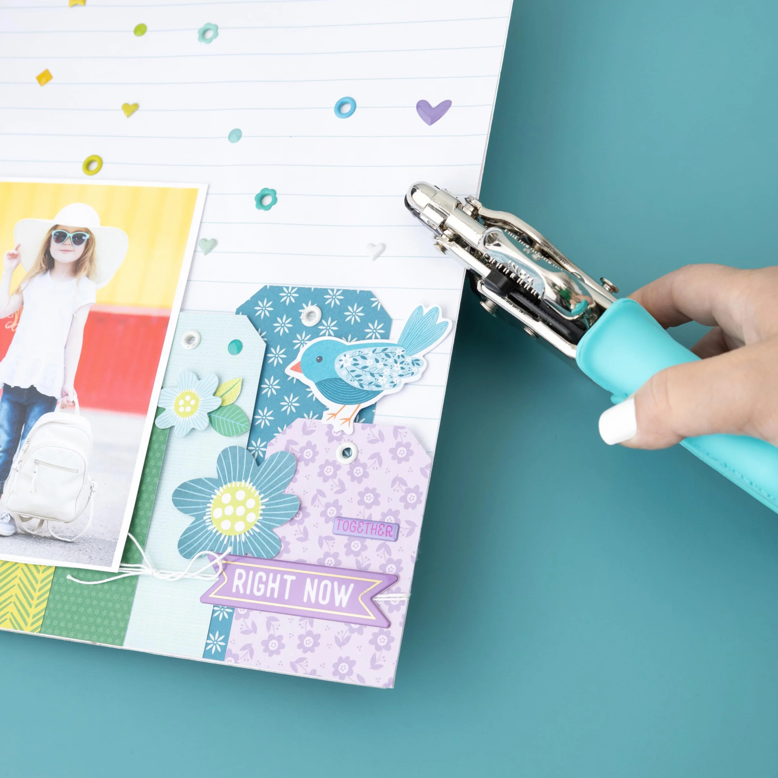 We R Memory Keepers WR70907-7 Crop-a-dile, Plastique, Bleu, 15,2 x 29,6 x 3,3 cm