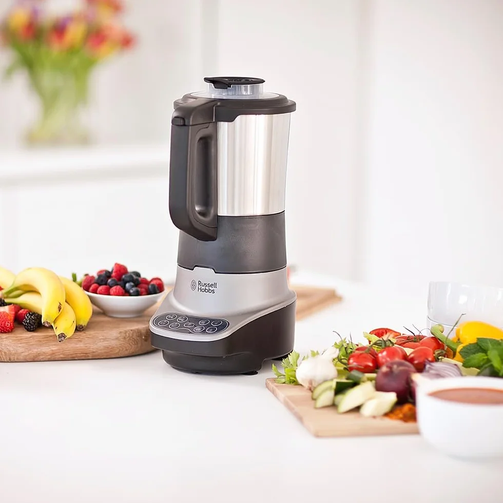 Russell Hobbs Blender chauffant [8 programmes automatiques] Blend (Cuiseur vapeur, 1,75L, smoothie, aliments pour bébés, velouté, soupe, double paroi et vérouillage, maintien au chaud 1h) 21480-56