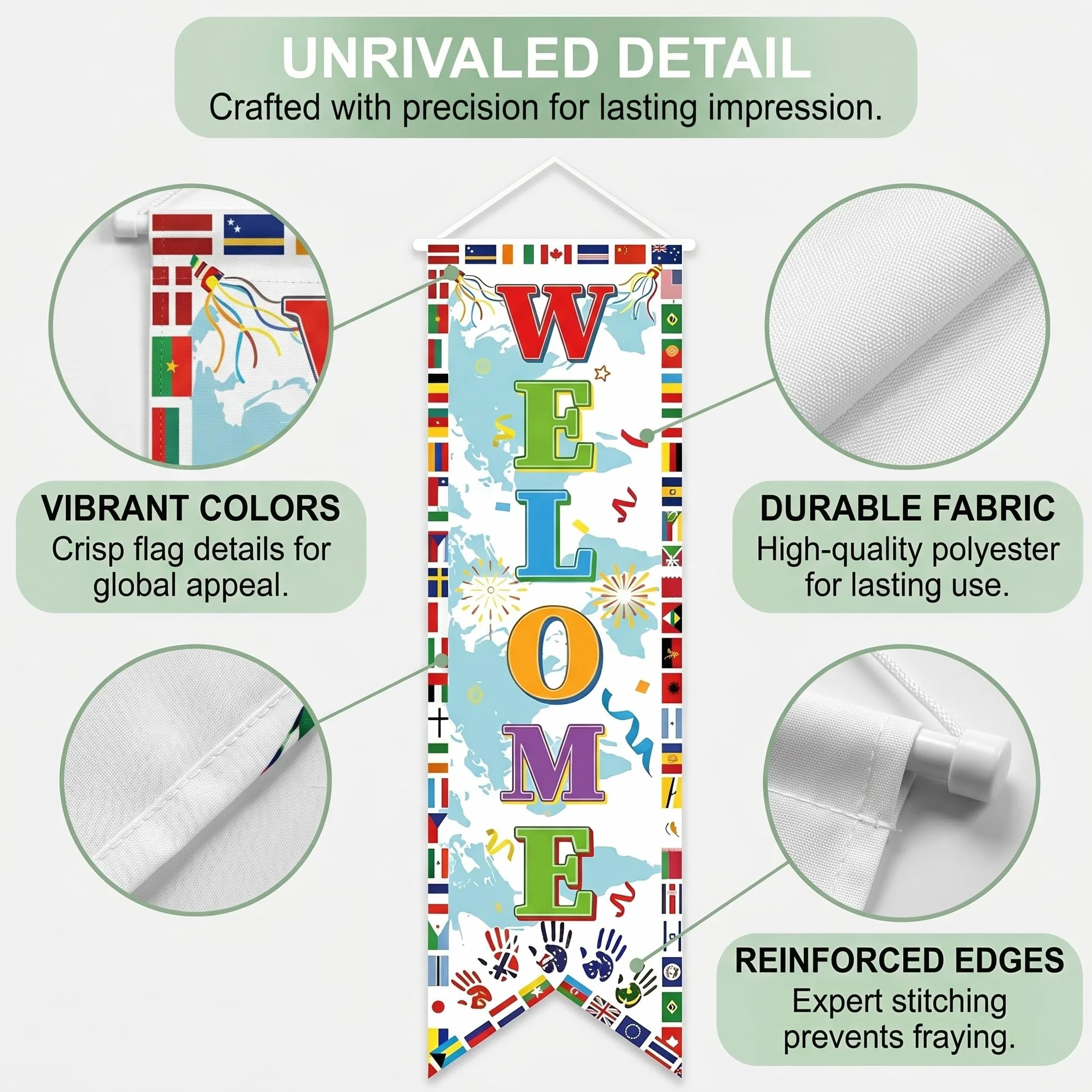 Banniere de porte Coupe du Monde 2026, lot de 3 pieces, decoration football verticale interieur exterieur