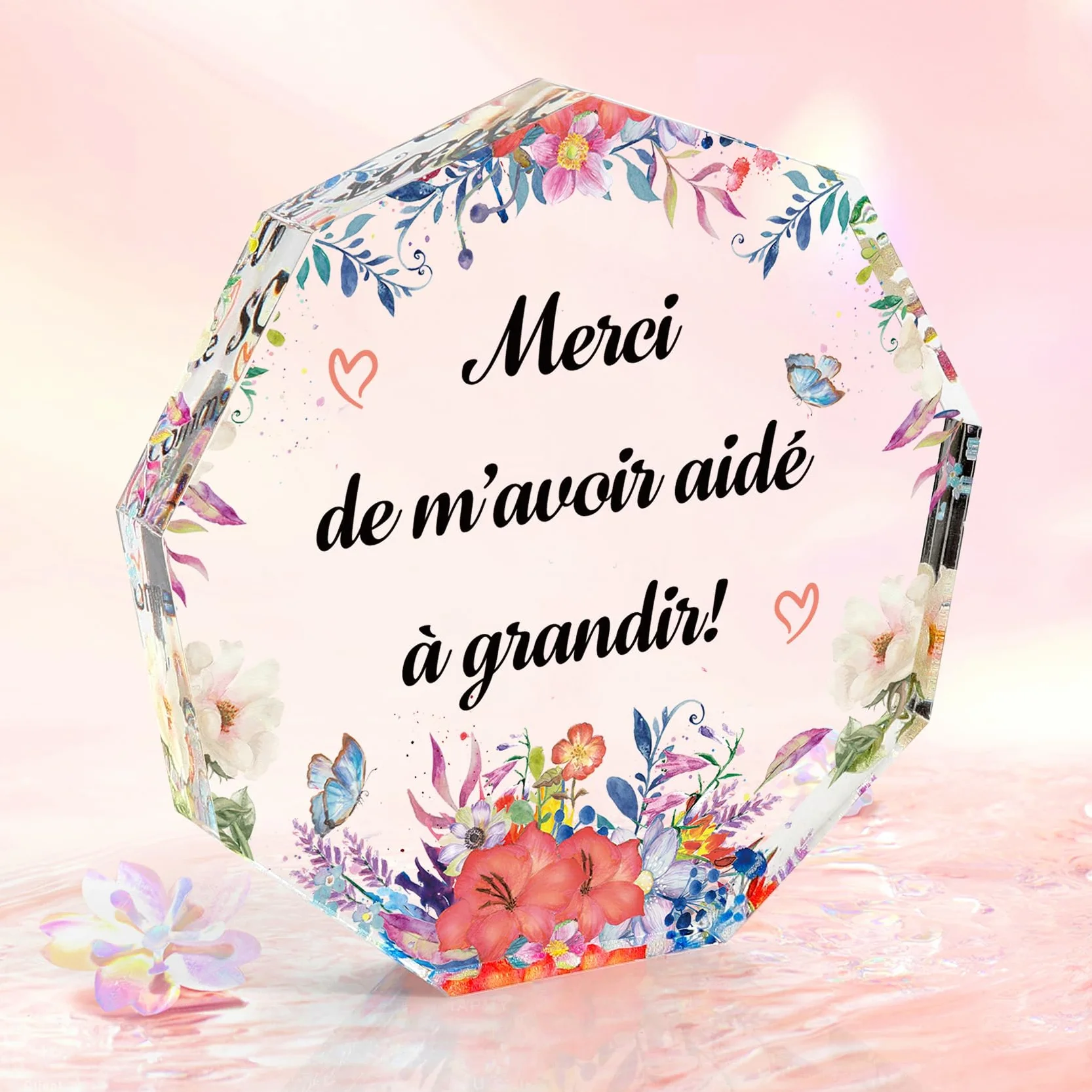 Cadeau Merci Maîtresse Fin d'Année Scolaire Acryliques Idée Cadeau Aesh