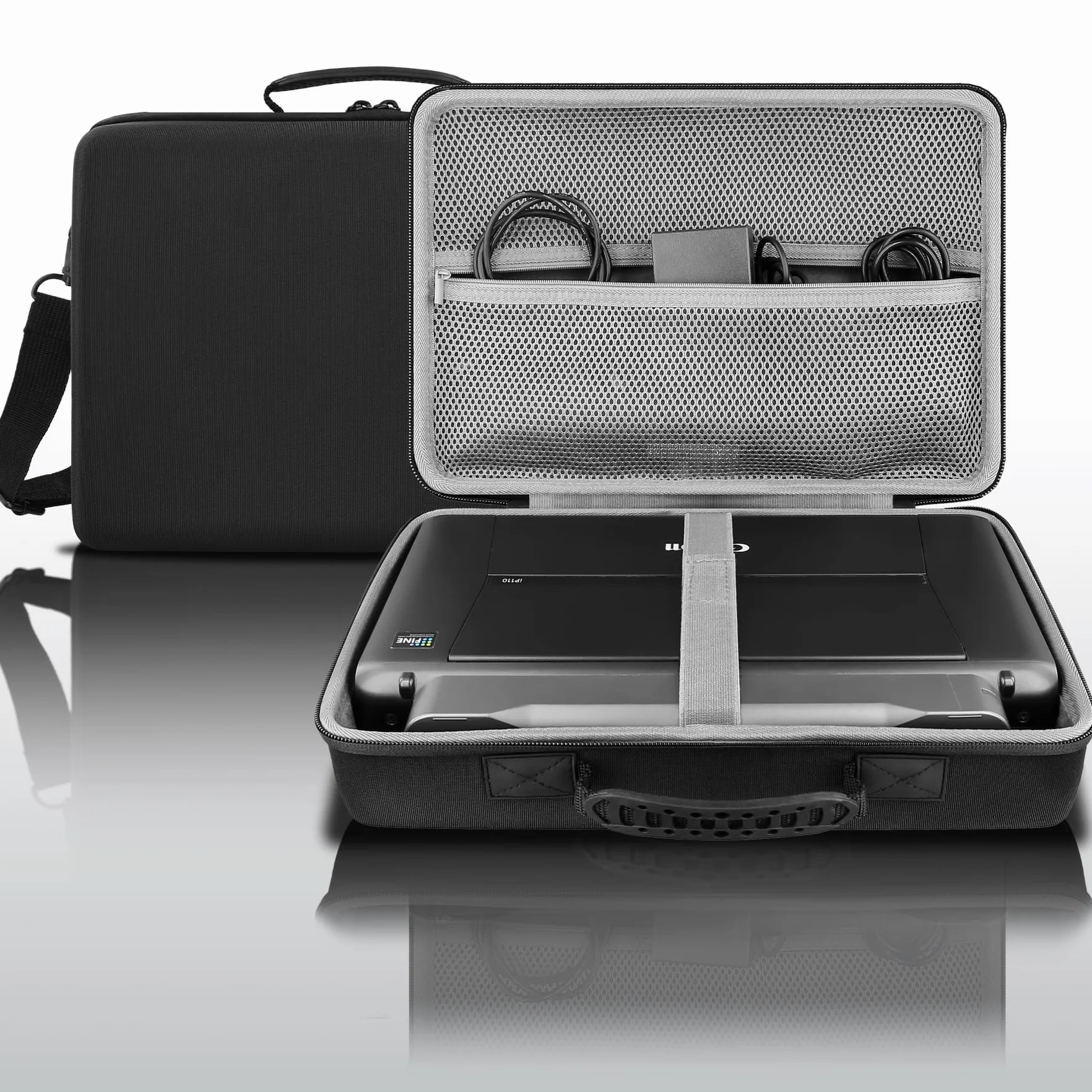 co2CREA Dur Étui de Voyage Rigide Housse Cas Canon Pixma TR160 iP110 TR150 Imprimante Jet d'encre