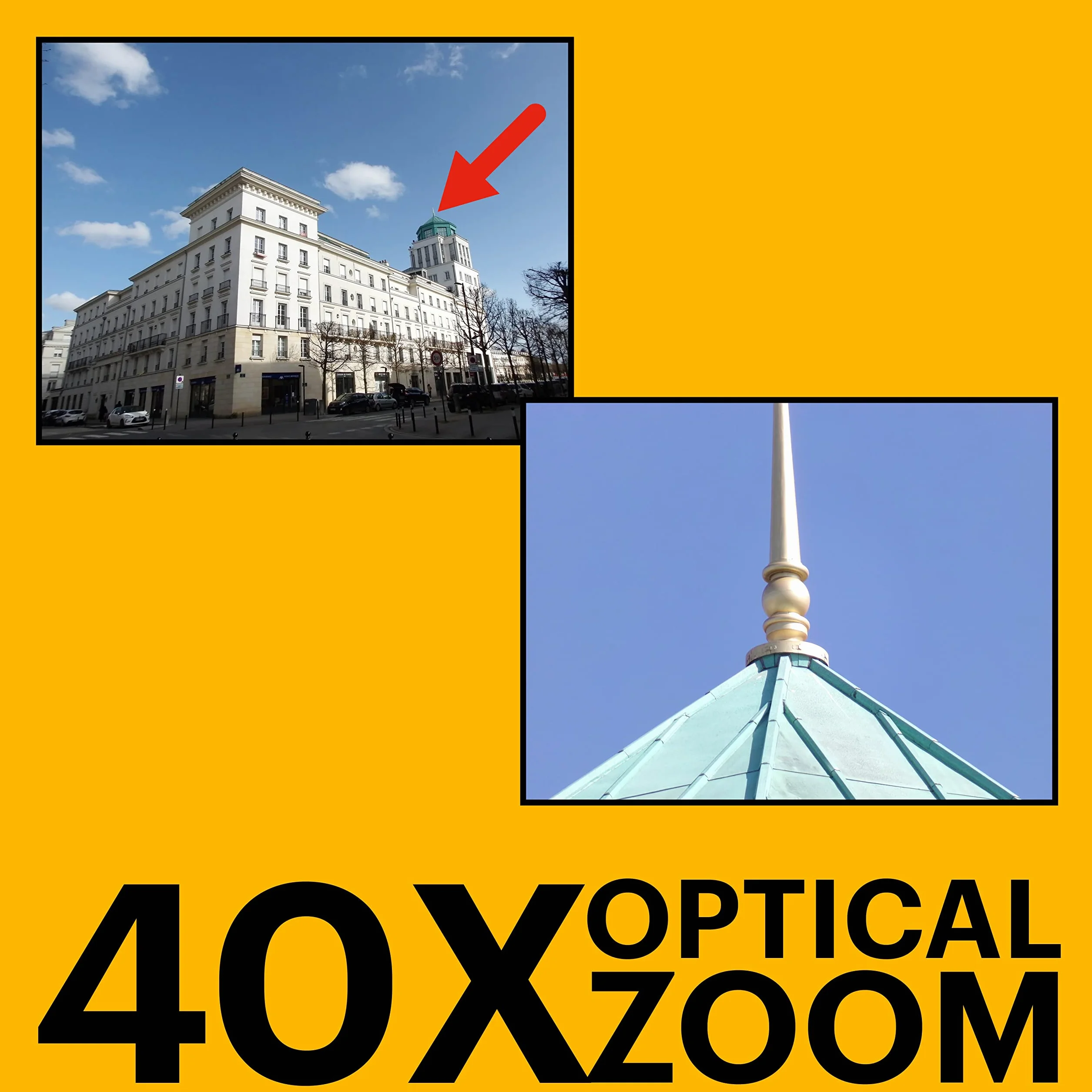 KODAK PIXPRO Astro Zoom AZ405-BK aparat cyfrowy 20 MP z 40-krotnym zoomem optycznym, szeroki kąt 24 mm, wideo 1080p Full HD i 3-calowym LCD (czarny)