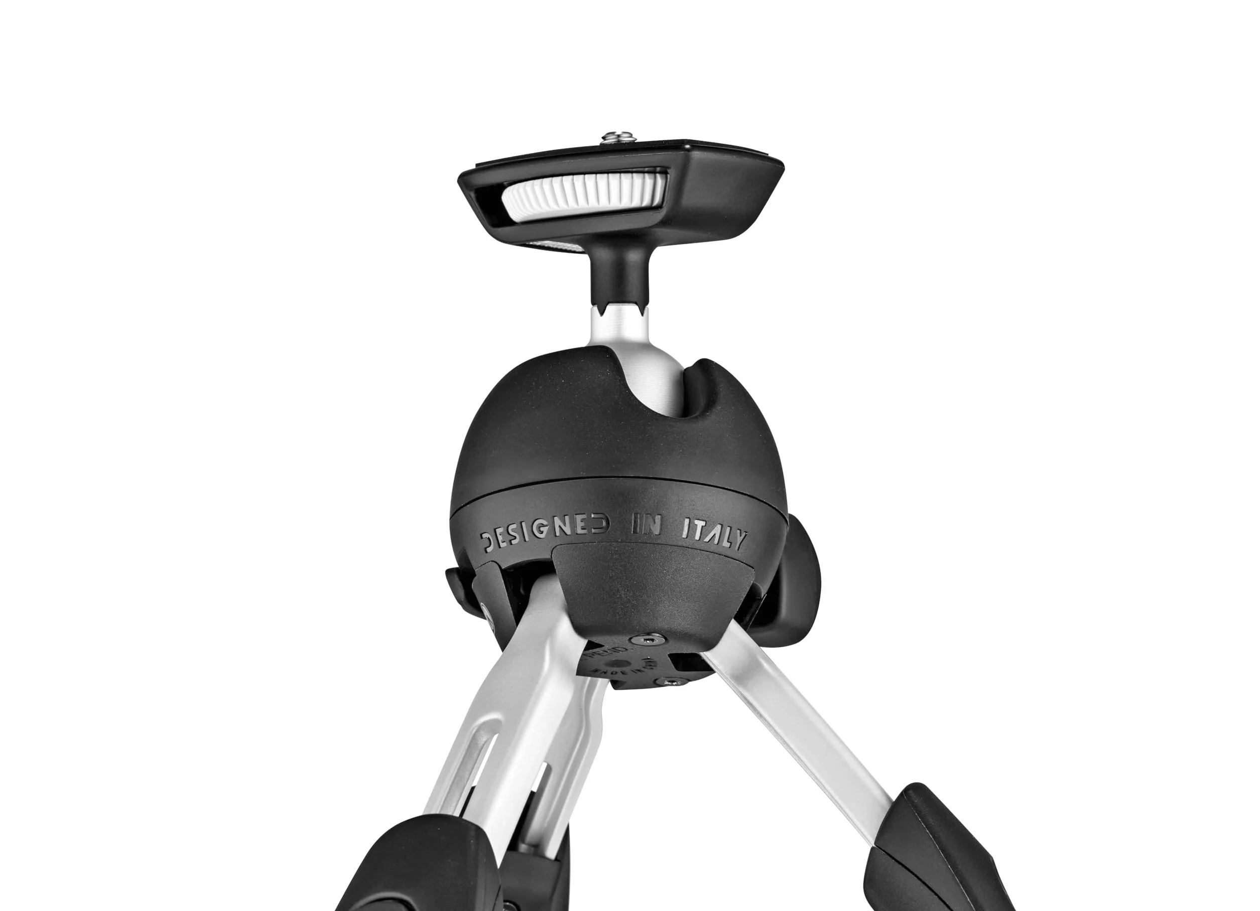 Manfrotto MTPIXIEVO-BK, PIXI EVO 2-sekcyjny mini statyw do aparatów bezlusterkowych, kompaktowych kamer systemowych, lustrzanek cyfrowych, wideo, kompaktowych rozmiarów, aluminium
