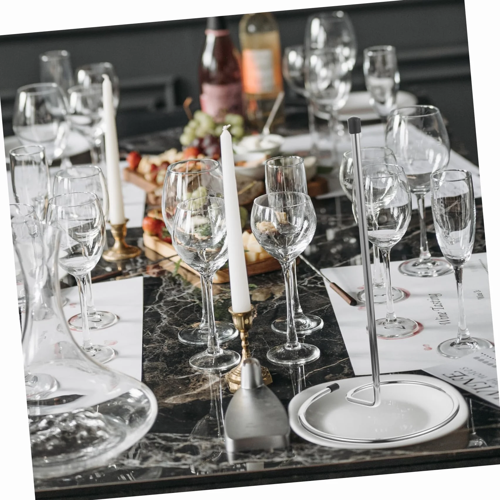 ULTECHNOVO Égouttoir à Carafe à Vin En Métal Lot De 2 Pièces Support De Comptoir Antirouille Séchoir à Carafe Pour Maison Et Bar