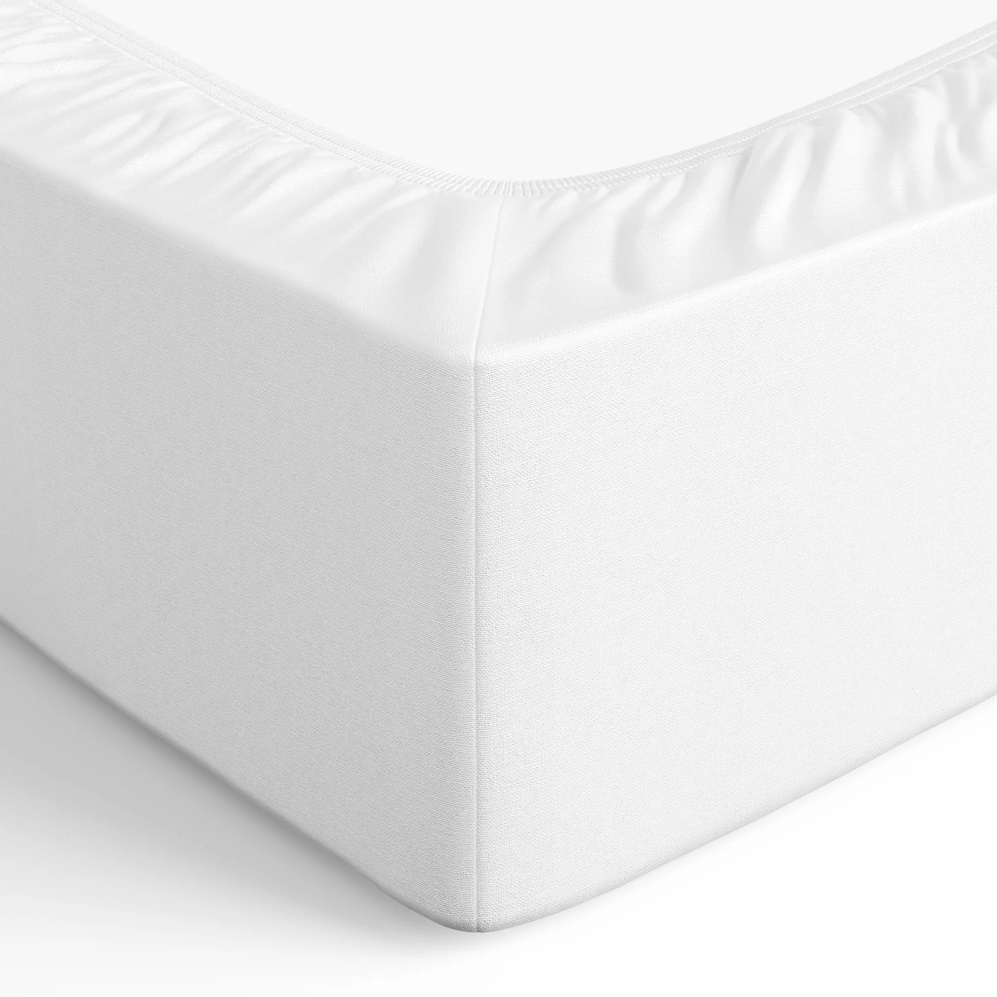Amazon Basics Drap Housse 160x200x30 cm Polyester Microfibre Blanc