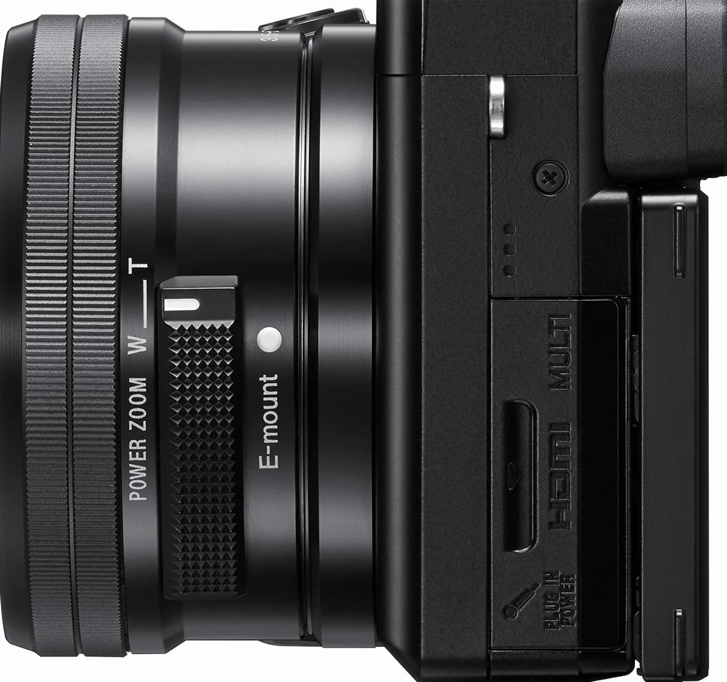 Sony Alpha 6100 | APS-C bezlusterkowa kamera z obiektywem Sony 16-50 mm Power-Zoom | szybki autofokus 0,02 s z rozpoznawaniem wzroku dla ludzi i zwierząt, nagrywanie filmów 4K i pochylany wyświetlacz,
