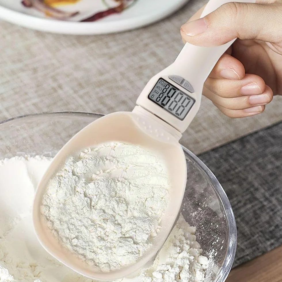 Mizikuu Balance Cuillère Numérique 800g Pelle à Mesurer LCD Cuillère Mesure Électronique Cuisine Doseuse