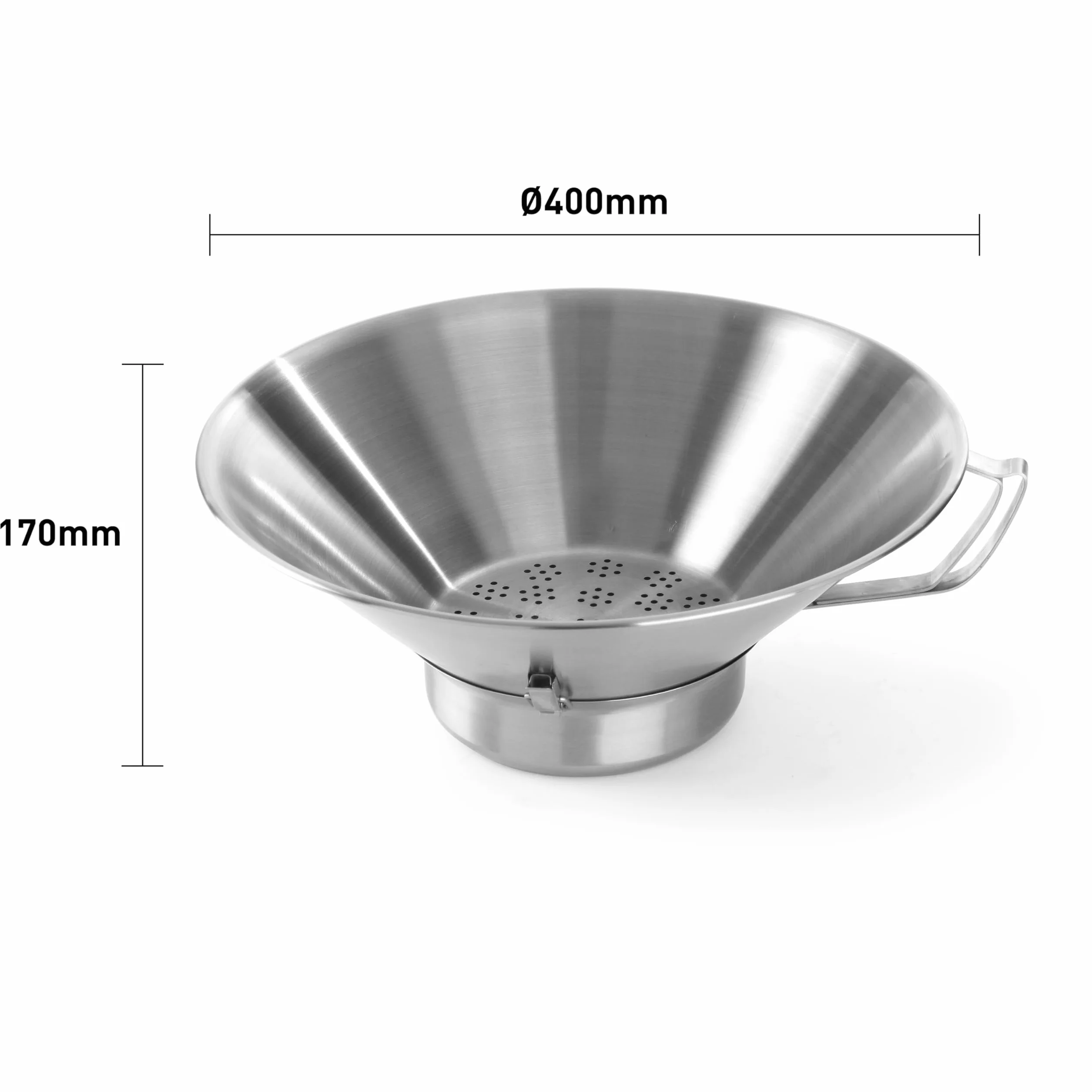 HENDI 630808 Egouttoir à Friture En Inox, Silver