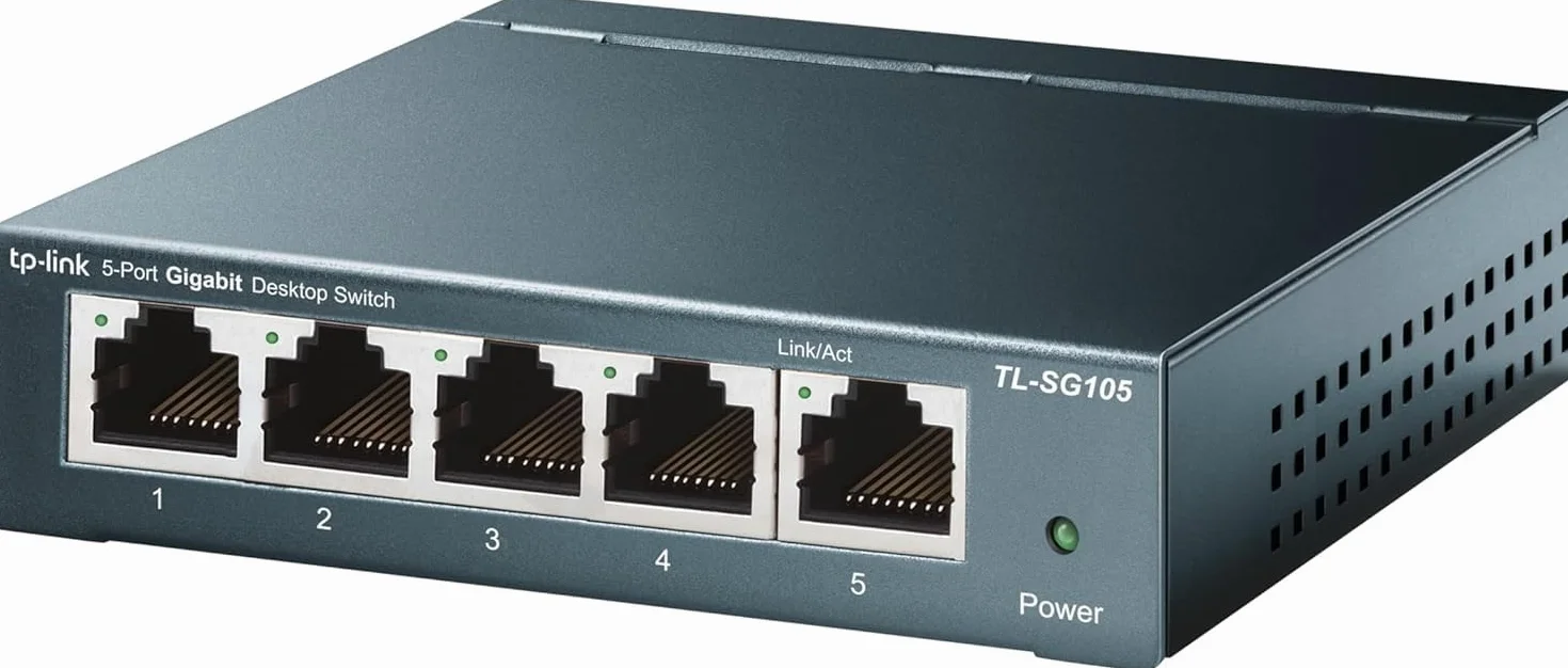 TP-Link TL-SG105 Switch Ethernet Gigabit 5 Ports RJ45 Métallique 10/100/1000 Mbps IGMP Snooping