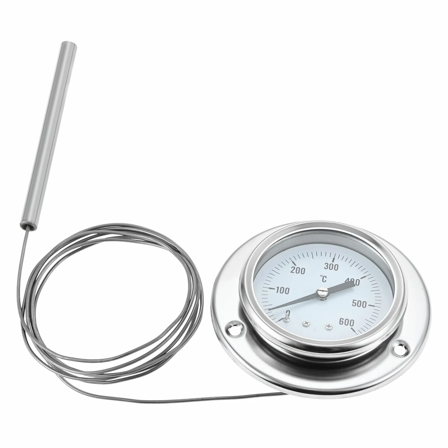 DRELD Thermomètre de four, 150 cm, avec sondes en acier inoxydable, résistant à la chaleur, pour cuisine, barbecue (0-600 °C)