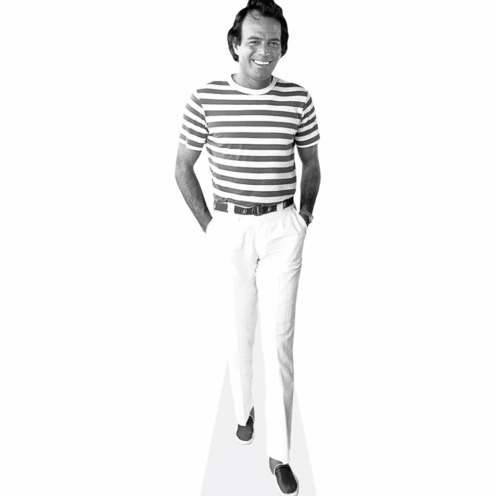Julio Iglesias Silhouette en Carton Taille Mini