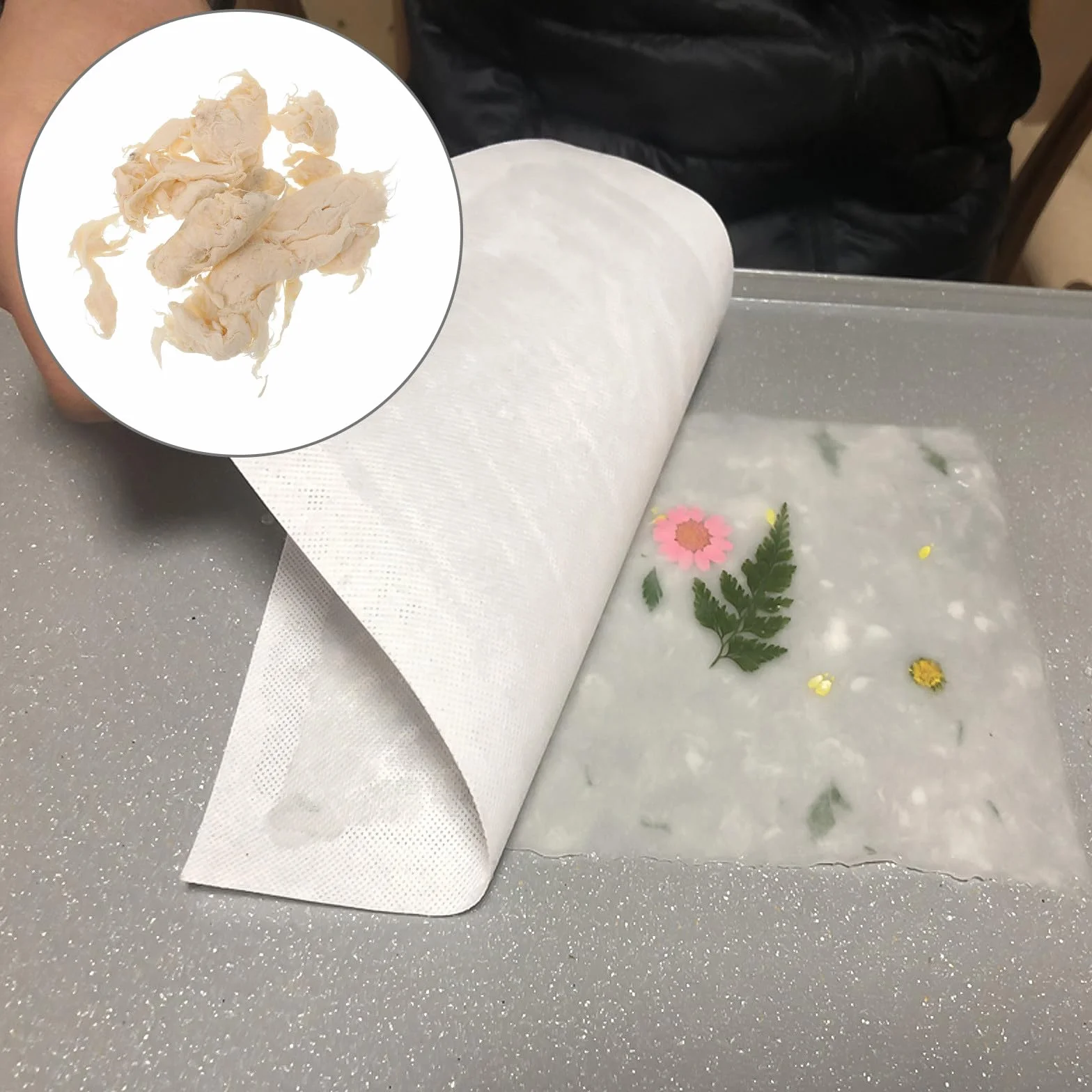ifundom Pâte à Papier Artisanale 100 G en Bois de Mûrier pour Bricolage Créatif