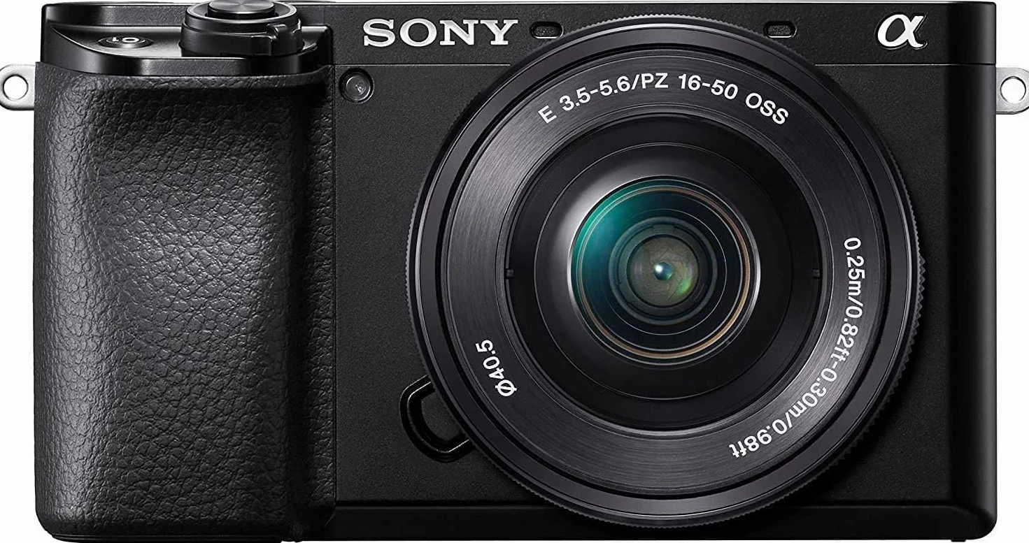 Sony Alpha 6100 | APS-C bezlusterkowa kamera z obiektywem Sony 16-50 mm Power-Zoom | szybki autofokus 0,02 s z rozpoznawaniem wzroku dla ludzi i zwierząt, nagrywanie filmów 4K i pochylany wyświetlacz,