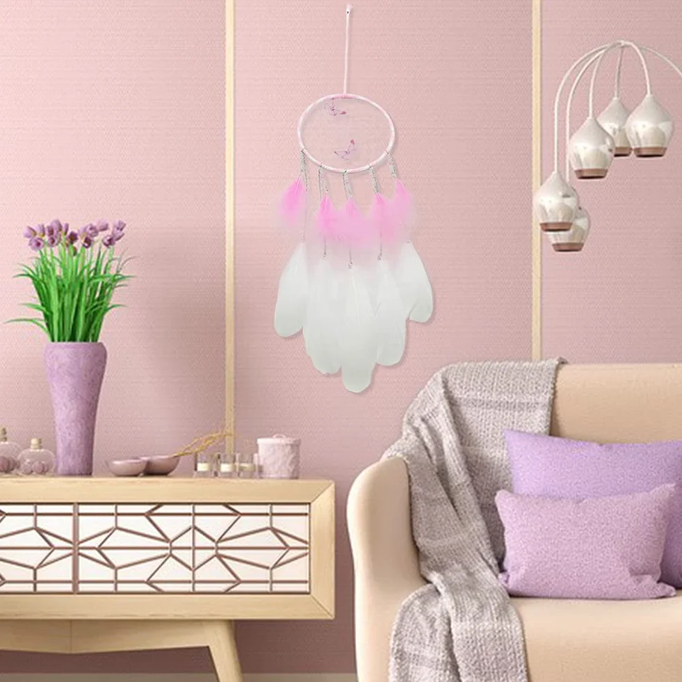 Papillon Dream Catcher Tenture Murale Plume Décoration Mariage Chambre