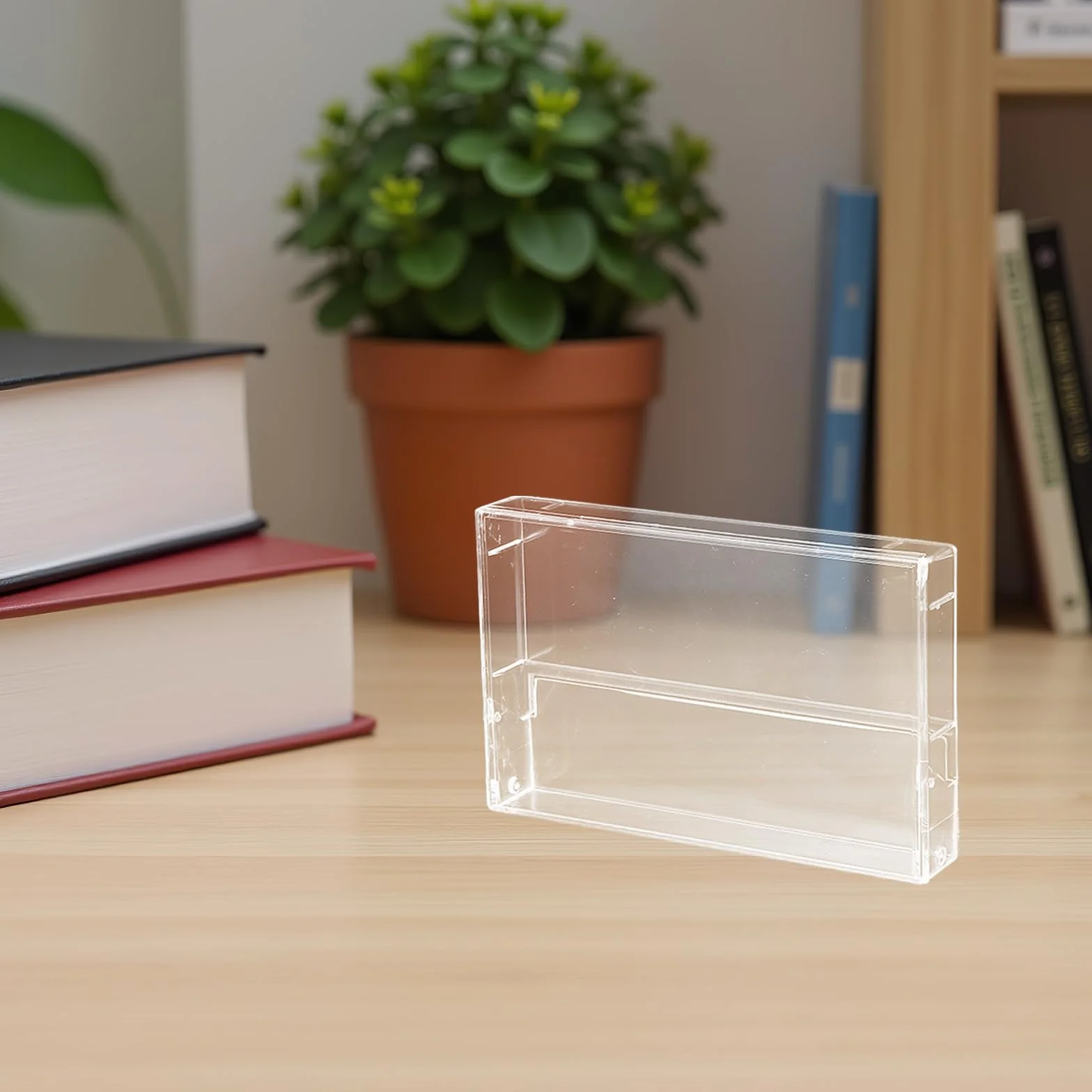 Étuis Transparents pour Cassettes Audio en Polystyrène, Lot de 3 Boîtes de Rangement
