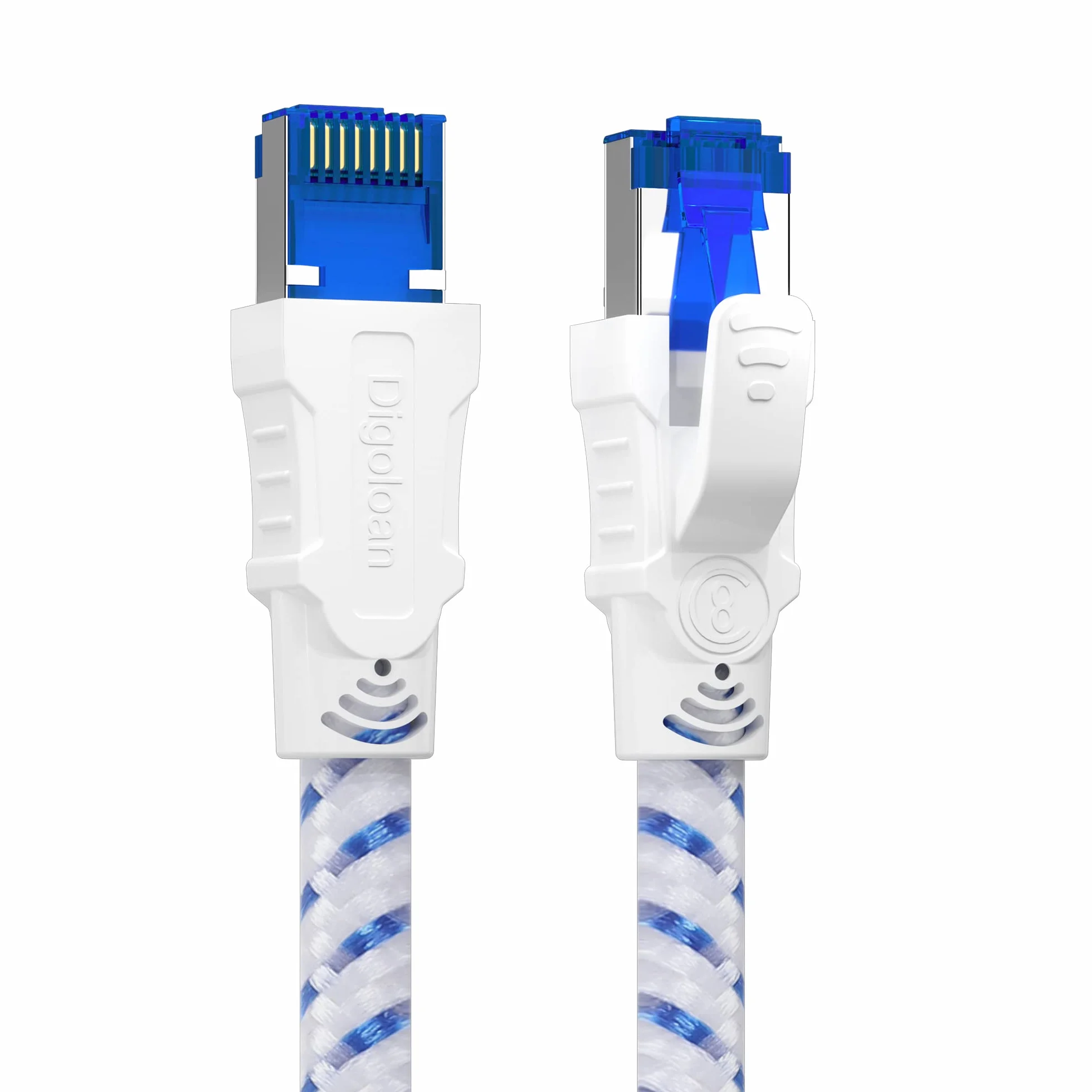 Câble Ethernet Cat 8 RJ45 40Gbps 2000MHz S/FTP Nylon 1m 2m 3m 5m 10m 20m 30m