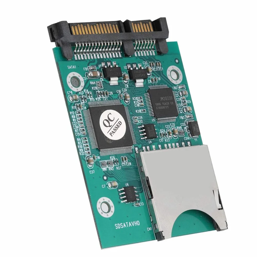 Adaptateur SD vers SATA 22 Mo/s SD/SDHC/SDXC/MMC 2,5" 7+15P Convertisseur