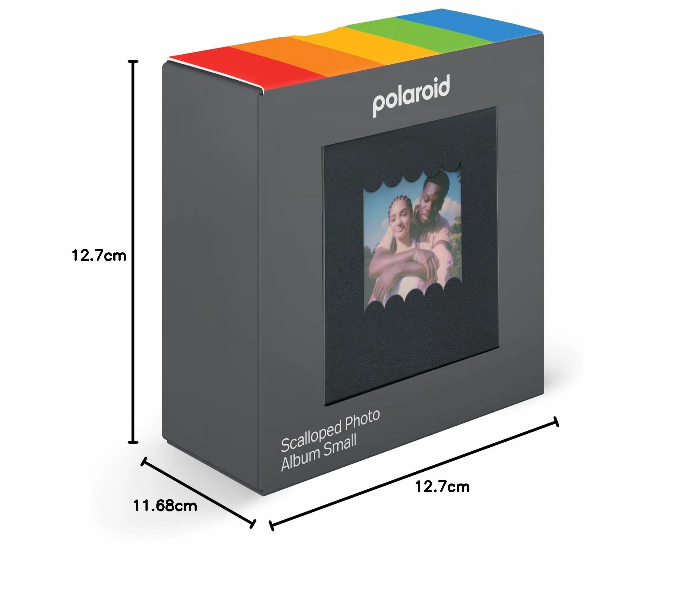 Polaroid Album photo festonné Noir – Petit album pour photos instantanées Polaroid i-Type, 600, SX-70, 40 photos