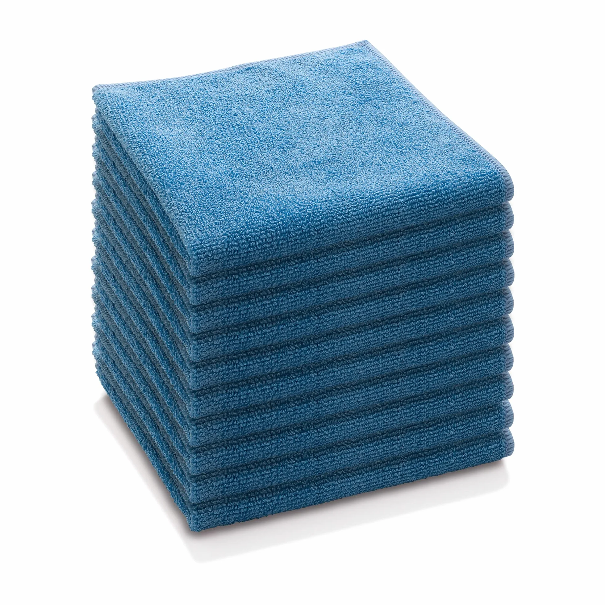E-Cloth Chiffon de nettoyage multi-usage, Microfibre, Bleu, Pack de 10
