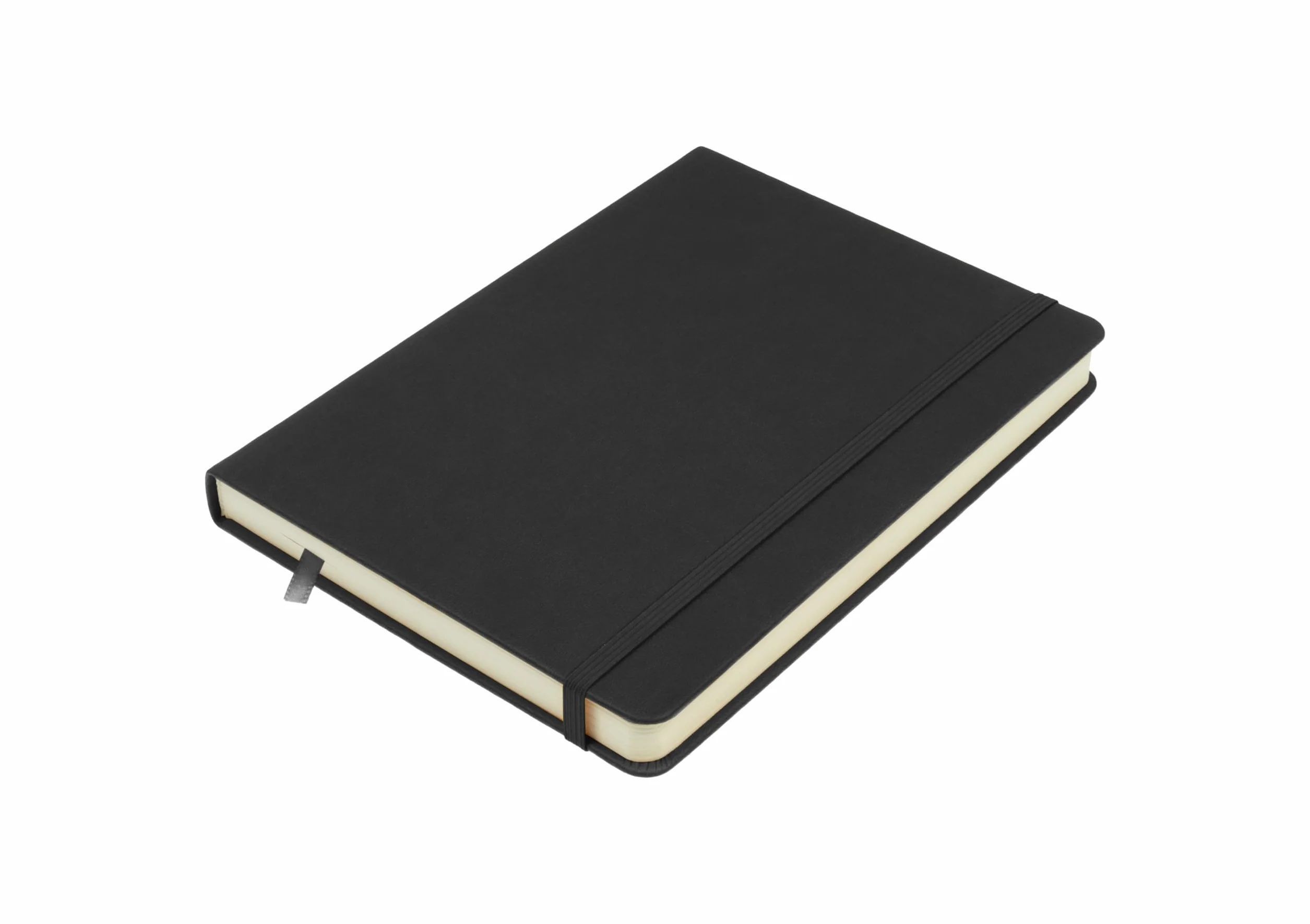 Kangaro Art Carnet de croquis A5 couverture rigide polyuréthane noir 80 feuilles 140 g Papier crème