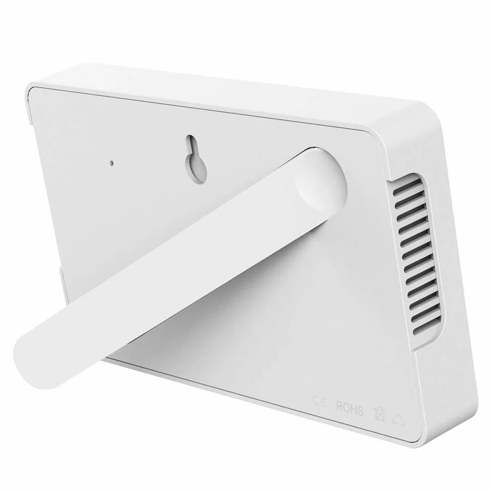 Thermomètre hygromètre LCD intérieur numérique Station météo avec réveil Chargement USB