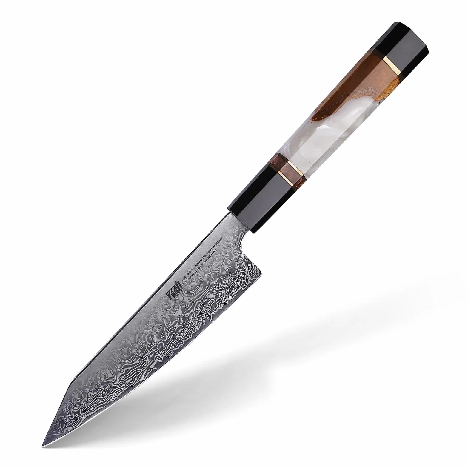 FINDKING Couteau de Cuisine Multifonction 5 Pouces – Couteau Tranchant pour Fruits et Préparation des Aliments, Idéal pour la Cuisine Quotidienne (Série BLACK-ROSE)