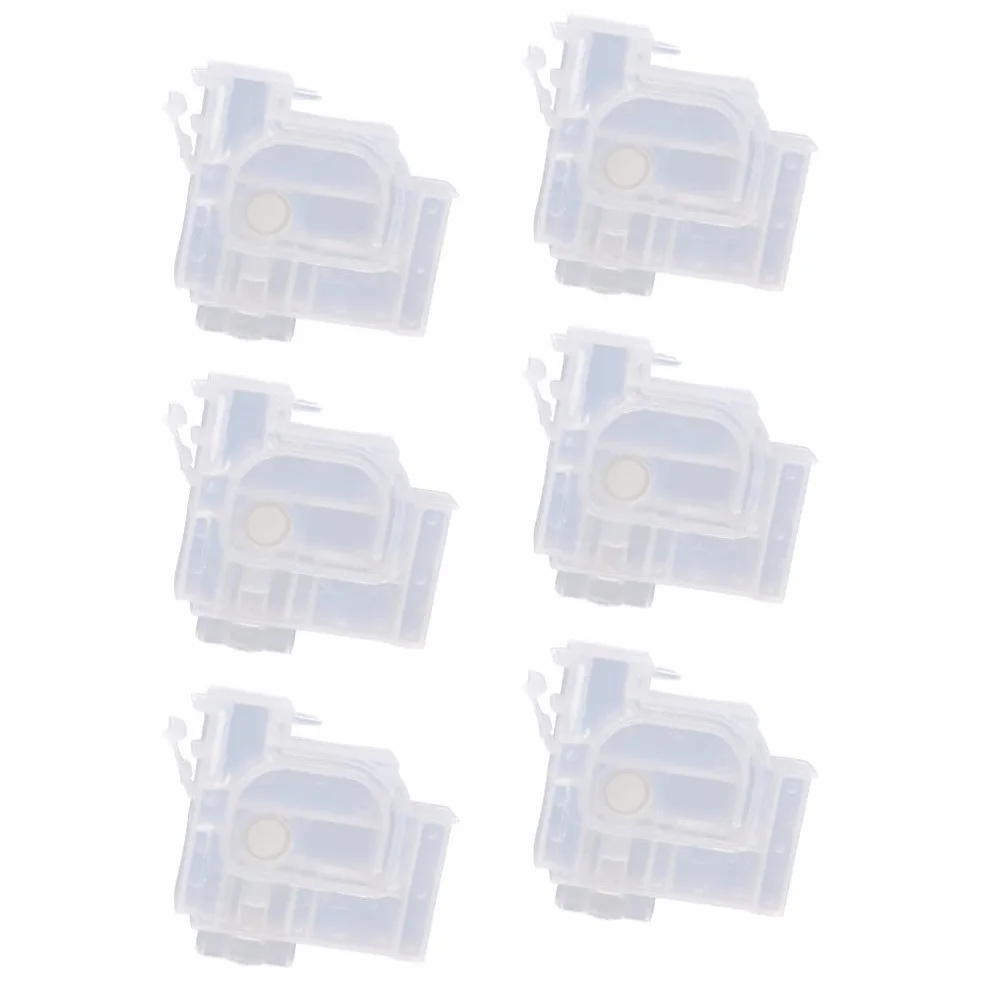 Amortisseurs d'encre transparents pour imprimante L1300 L1800 L800 L801 L850 L300 Lot de 6
