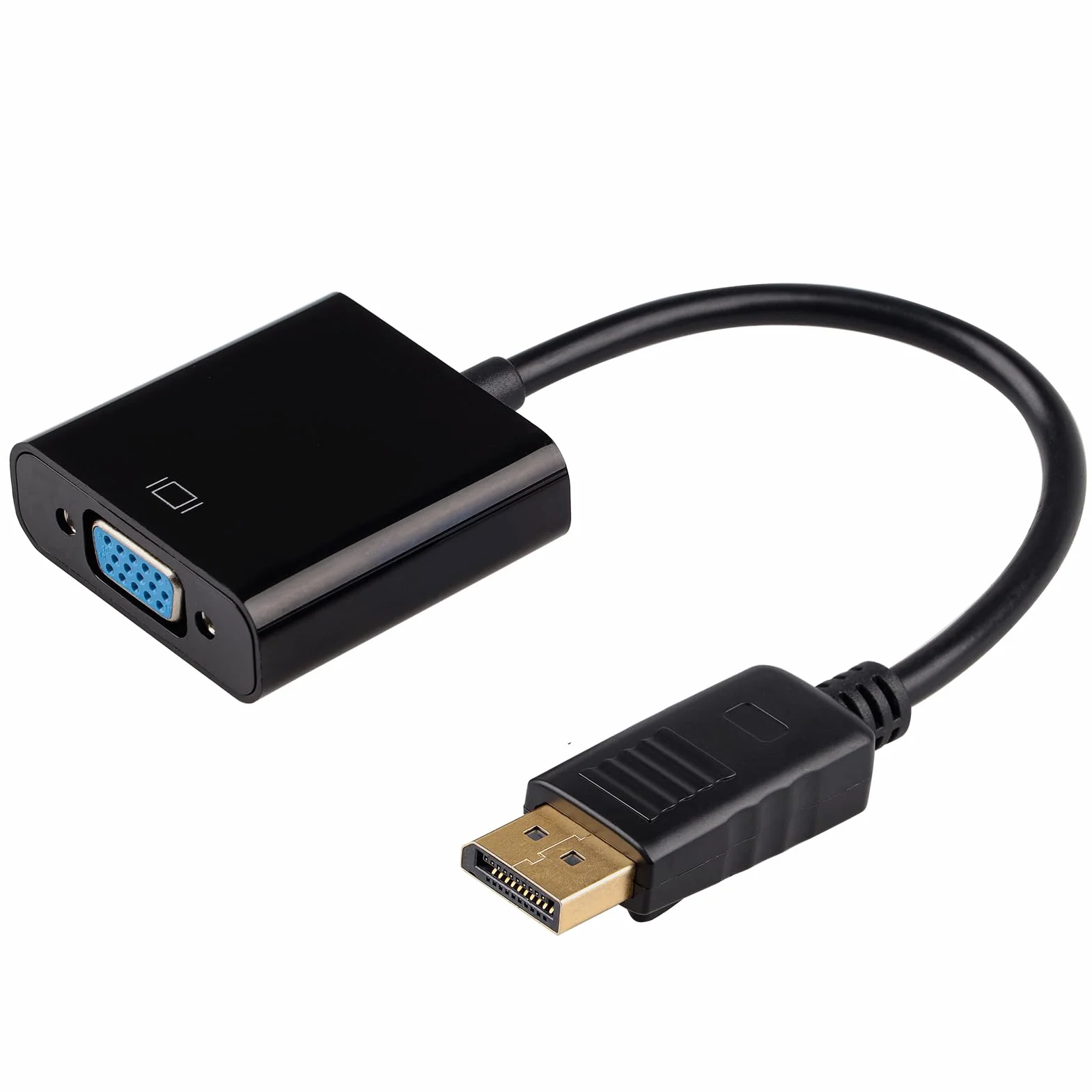 Adaptateur DisplayPort vers VGA 1080p Convertisseur DP Mâle vers VGA Femelle pour PC Moniteur Projecteur