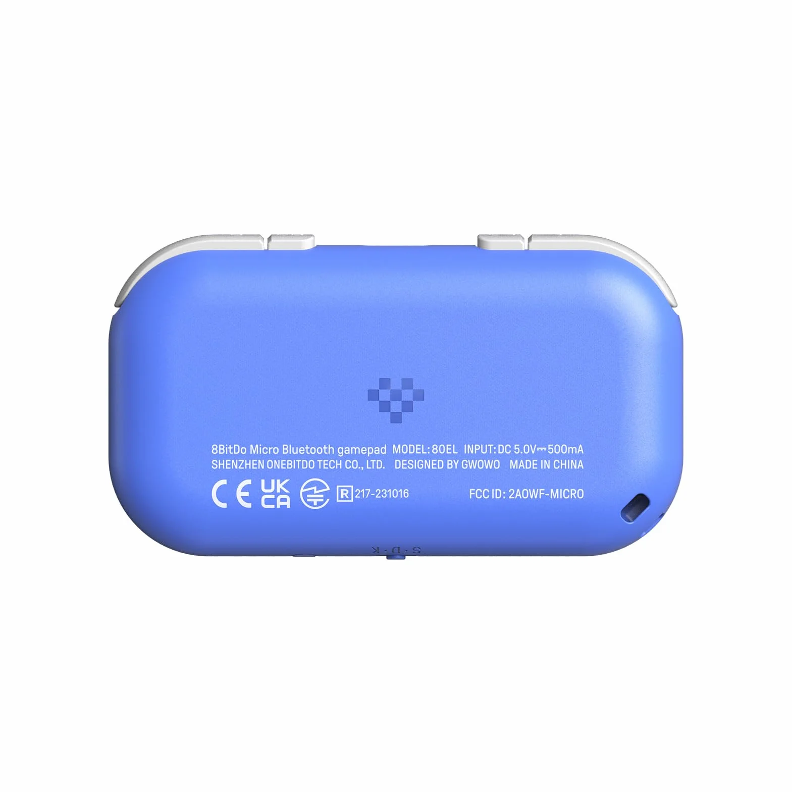 8BitDo Micro Bluetooth Gamepad Mini Controller Switch Android Raspberry Pi Keyboard Mode (Bleu)