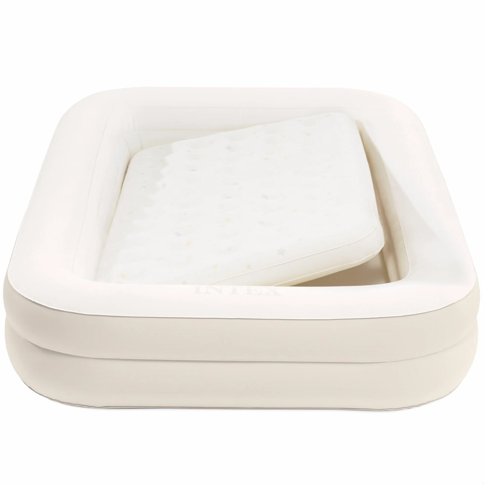 Intex Lit de Voyage pour Enfants avec Pompe Manuelle 66811NP (168 x 107 x 25cm / Matelas intérieur 132 x 71 x 10cm)