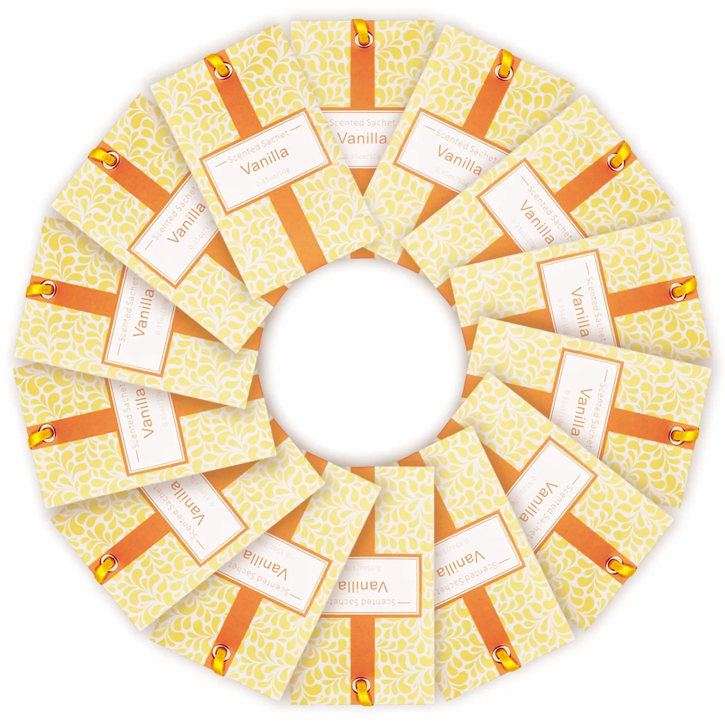 SCENTORINI Sachets Parfumés Sent Bon Vanille pour Tiroirs, Armoires et Garde-Robes, 10g x 14 sachets
