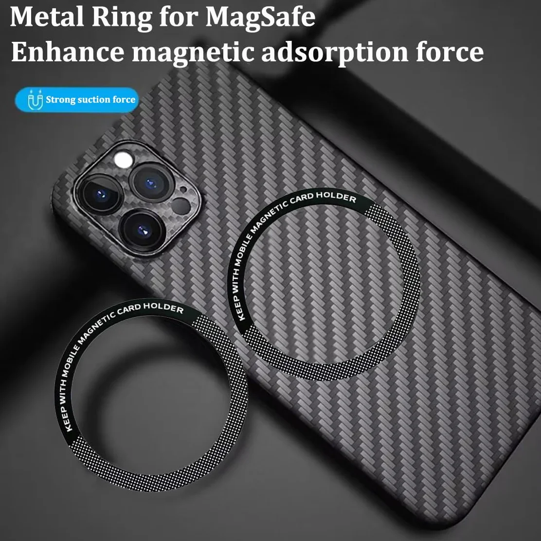 Uniwersalna naklejka z metalowymi pierścieniami, kompatybilna z magnetyczną ładowarką bezprzewodową, ultracienki metalowy pierścień, adapter magnetyczny, akcesoria do konwersji pierścieni