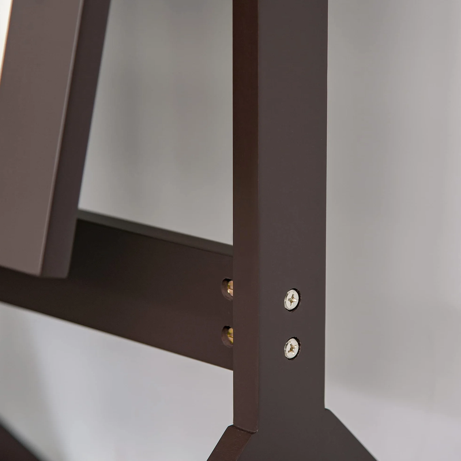 HOMCOM Miroir en Pied Grand Miroir de Sol Inclinaison réglable pour Dressing Chambre dim. 47L x 46l x 148H cm en café