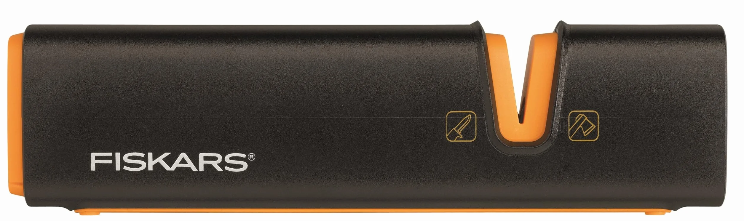 Fiskars Aiguiseur pour haches et couteaux Pierre à aiguiser en céramique Noir Orange Xsharp