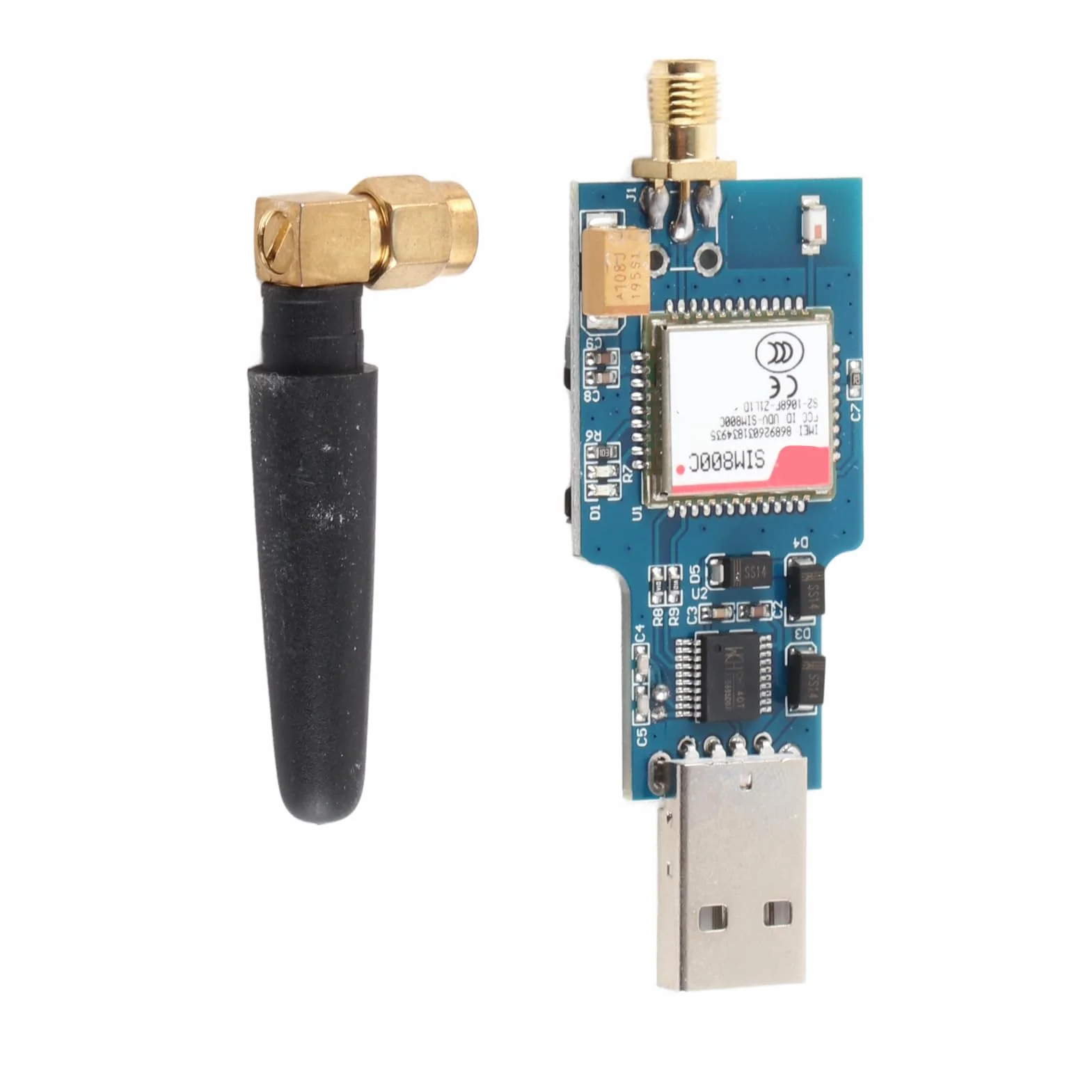 Module SIM800C USB vers GSM pour Données Vocales SMS GPRS TTS