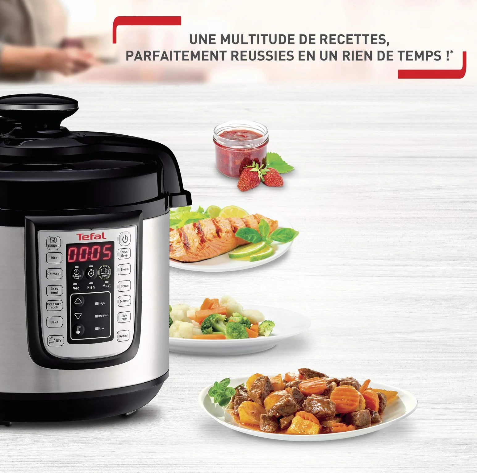 Tefal CY505E10 Multicooker – 6 L Capacity – Pressure Cooking, Multifunctional, 25 Programmes, Fast and Delicious