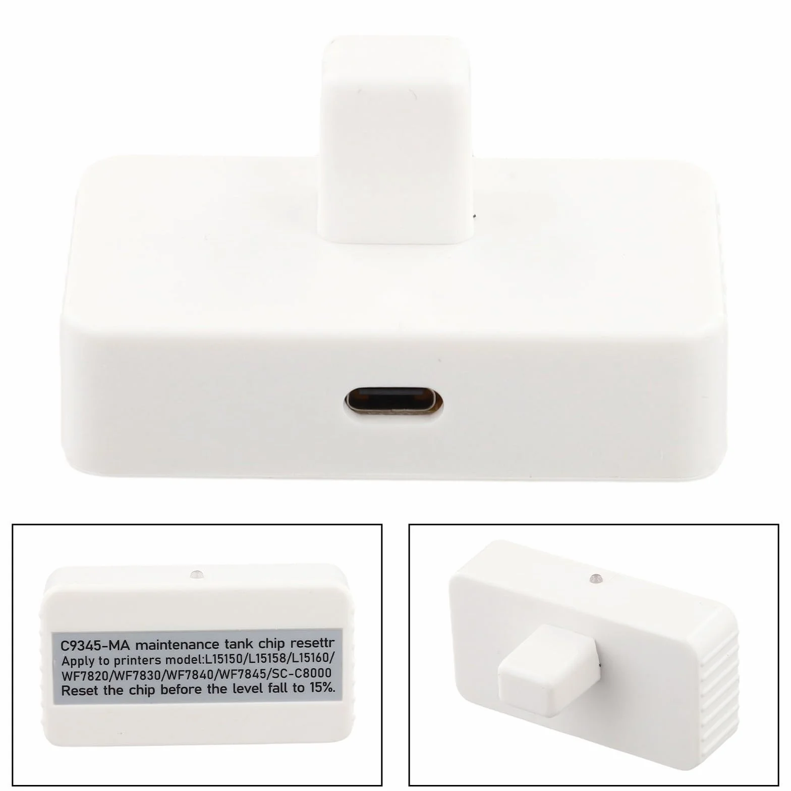 Boîte de maintenance réinitialisateur rechargeable pour ET-8550 ET-5800 ET-8500 ET-16600 compatible L8058 L18058 L8168 L8188