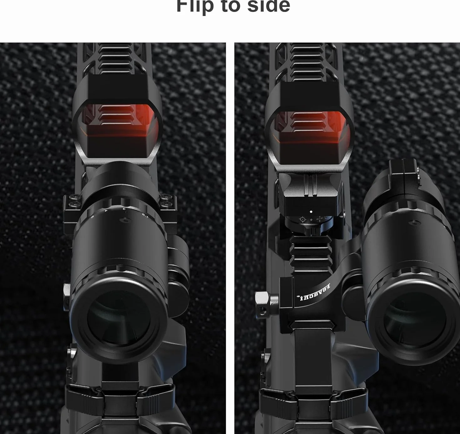 Feyachi M57 1,5-5X Red Dot Lupa i RS-30 Luneta 2 MOA Red Dot Sight z bocznym montażem pasuje do szyn 21 mm/22 mm