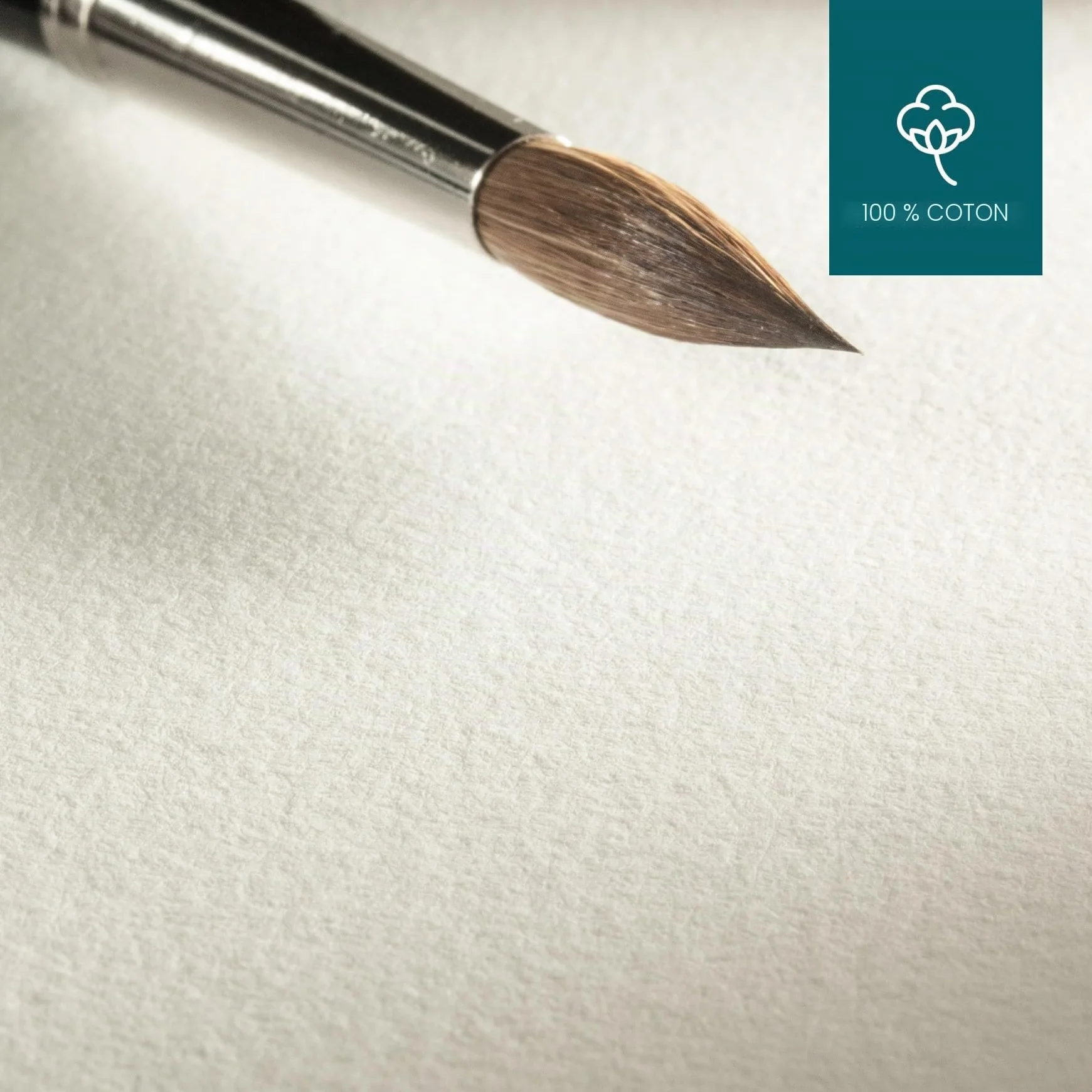 Hahnemühle livre d'aquarelle 250 g/m² coton 30 feuilles 19,5 x 19,5 cm mat