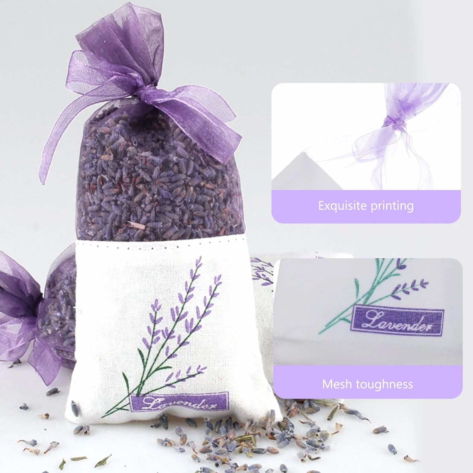Sacs vides Violets à la Lavande pour armoires désodorisants Pot-pourri Rangement parfumés répulsifs Placard Chaussures Voiture